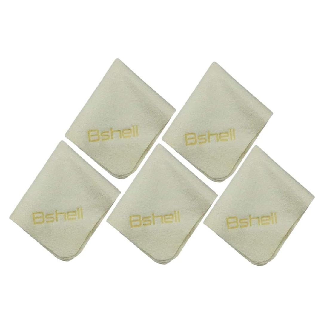 Paño de Chamois BSHELL 7x6" Natural - Paquete de 5 Unidades