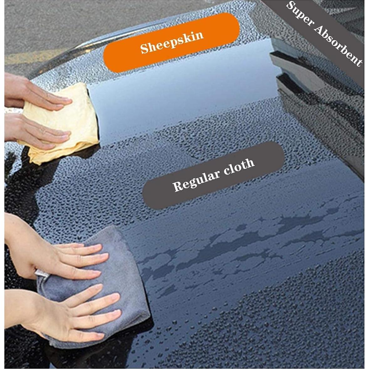 Paño de Chamois BSHELL 7x6" Natural - Paquete de 5 Unidades