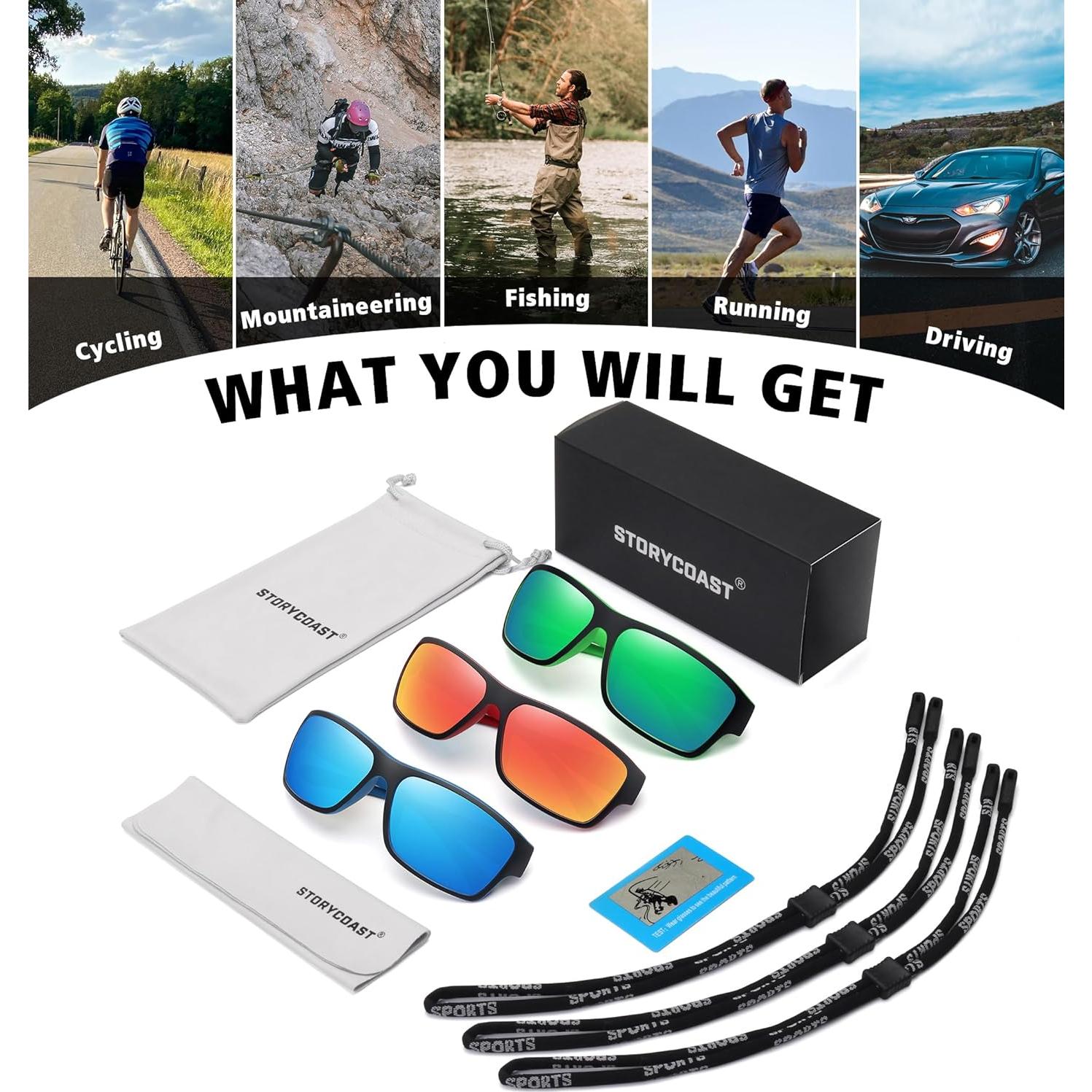 Gafas de sol polarizadas STORYCOAST 3 en 1 para deportes