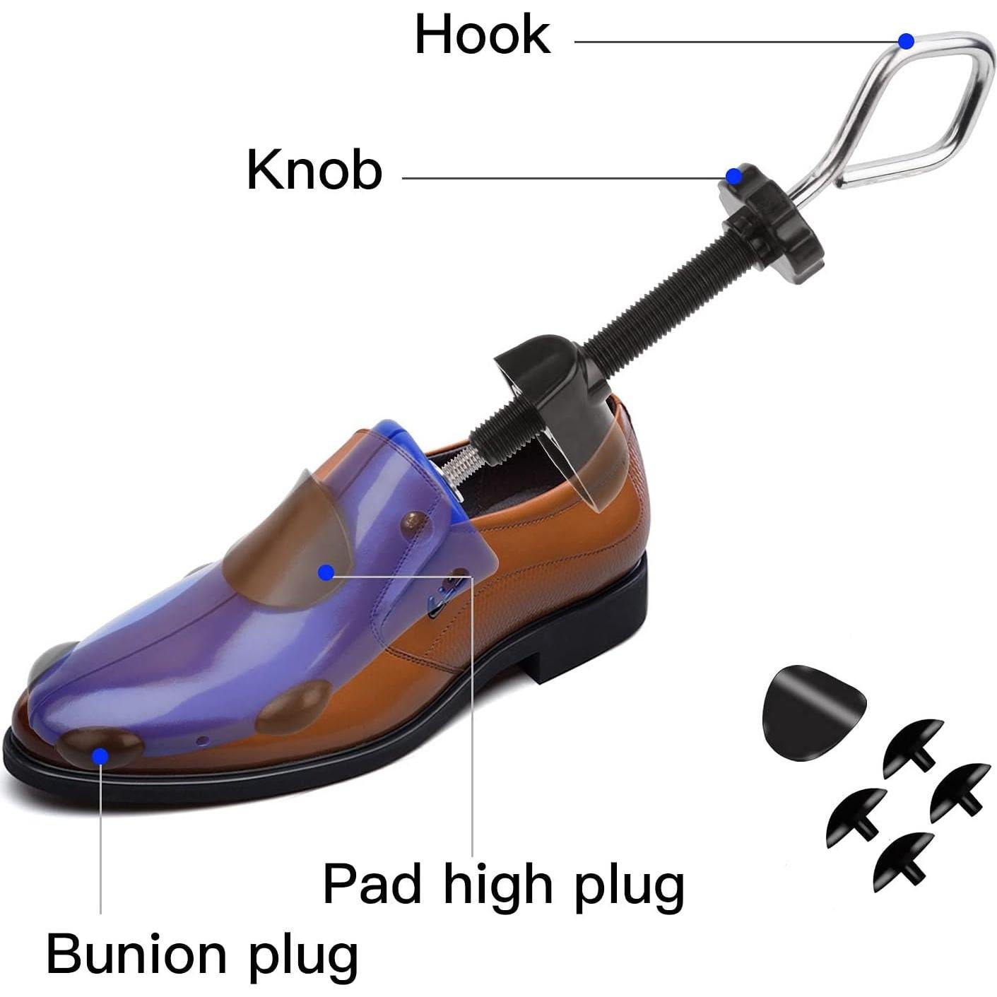 Estirador de Zapatos Profesional Premium 4 Vías con Almohadillas