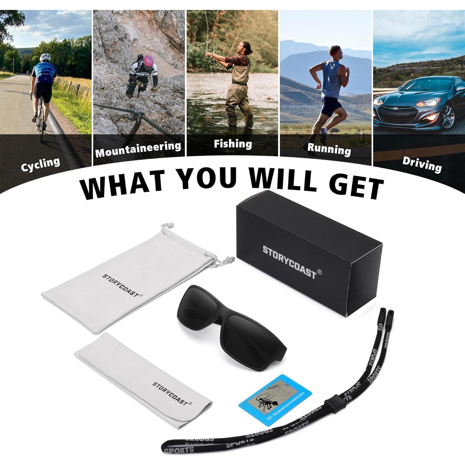 Gafas de sol STORYCOAST polarizadas para ciclismo y deportes