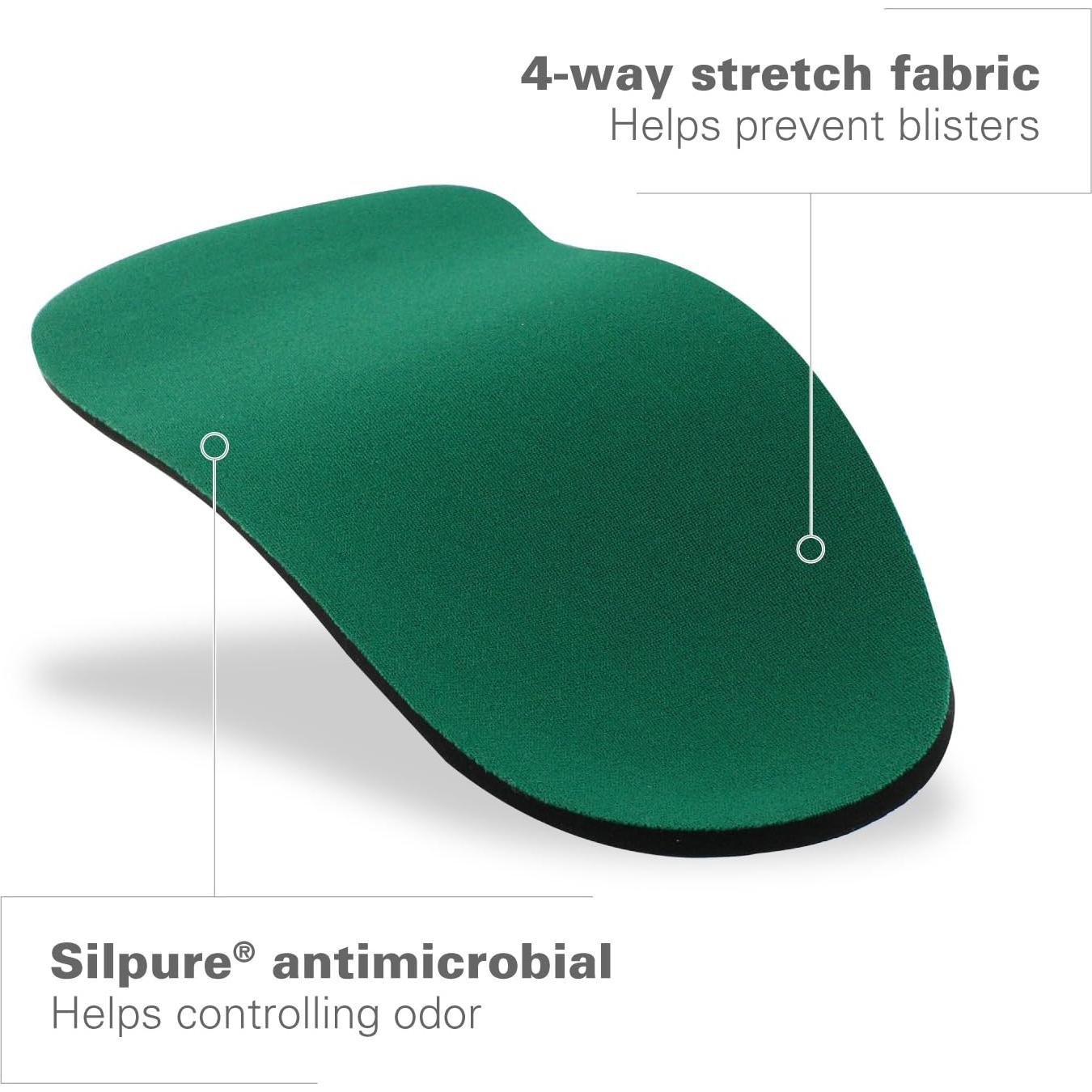 Plantillas Ortopédicas Spenco 3/4 para Arco Unisex 7-8.5