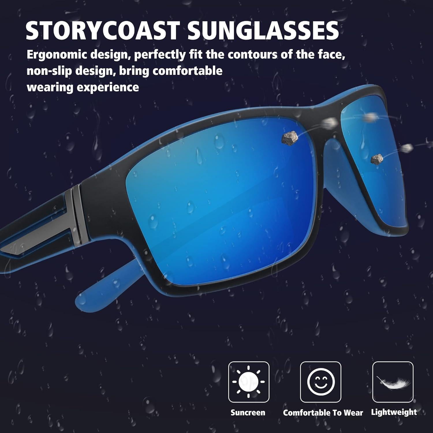 Gafas de sol polarizadas STORYCOAST 2 en 1 para ciclismo