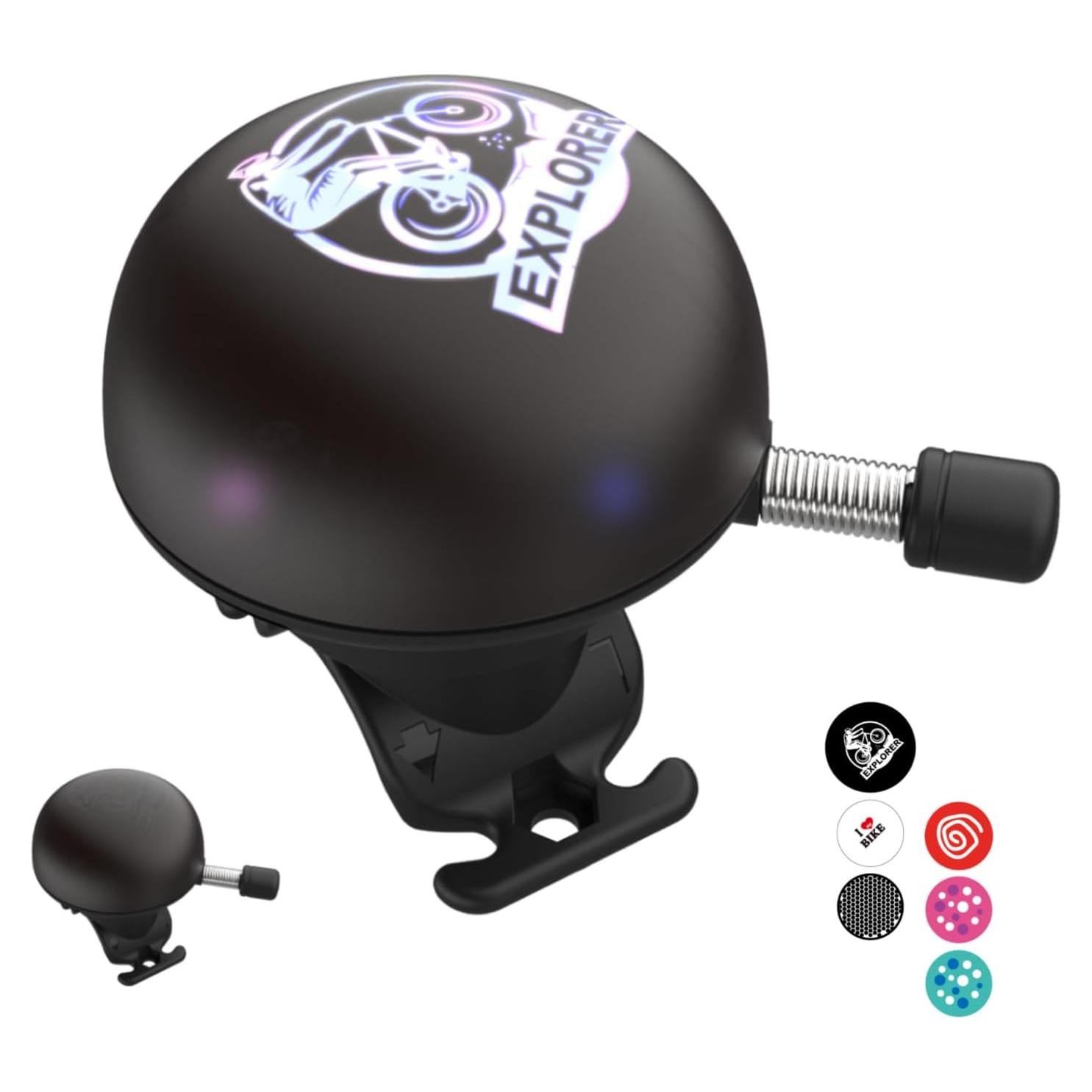 Campana de Bicicleta Eléctrica LEISPO con 5 Sonidos 100dB