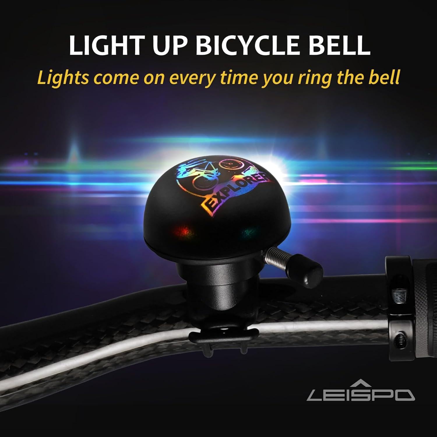 Campana de Bicicleta Eléctrica LEISPO con 5 Sonidos 100dB