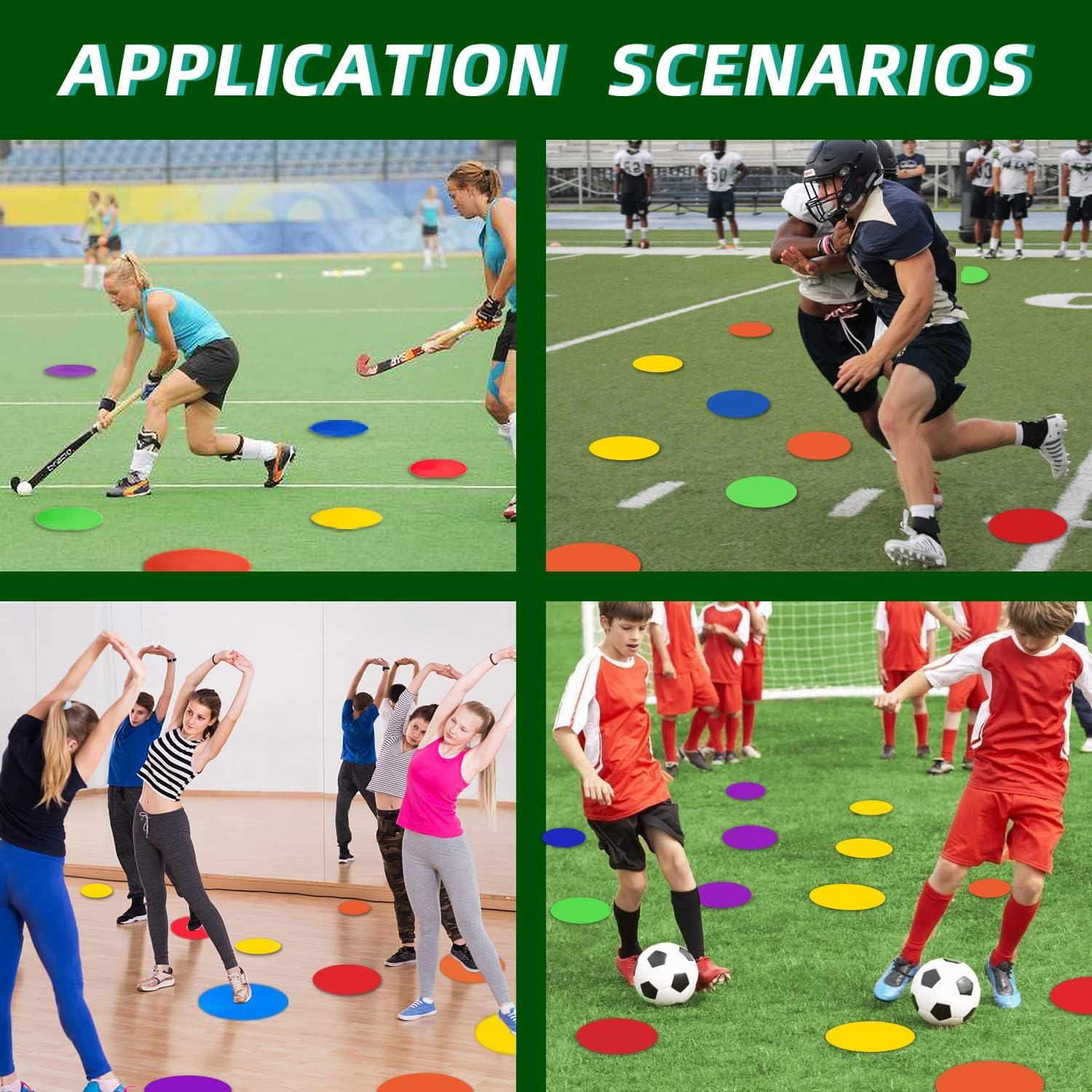 Marcadores de Puntos de Poliester SLSWHLX 23 cm 18 Pcs Antideslizantes