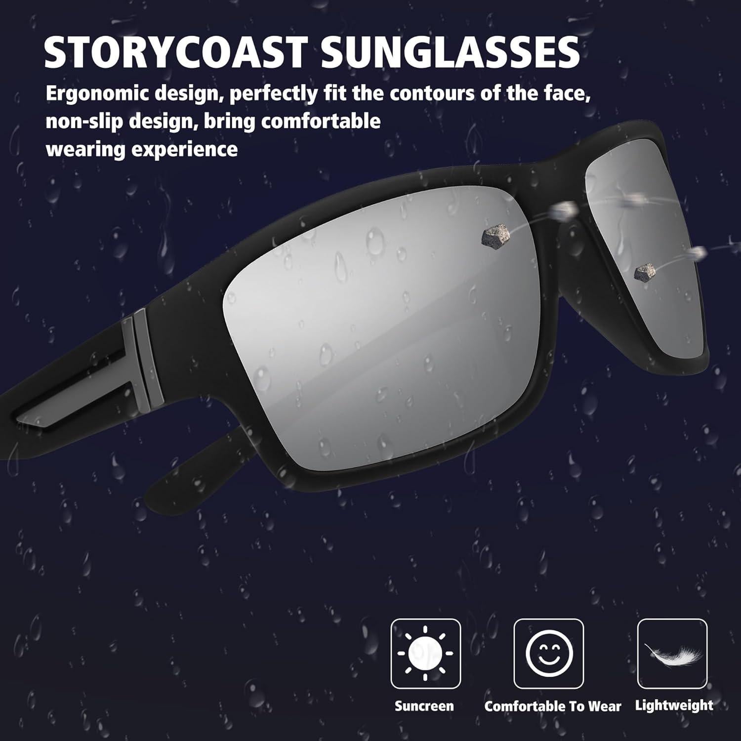 Gafas de sol STORYCOAST polarizadas para ciclismo y deportes
