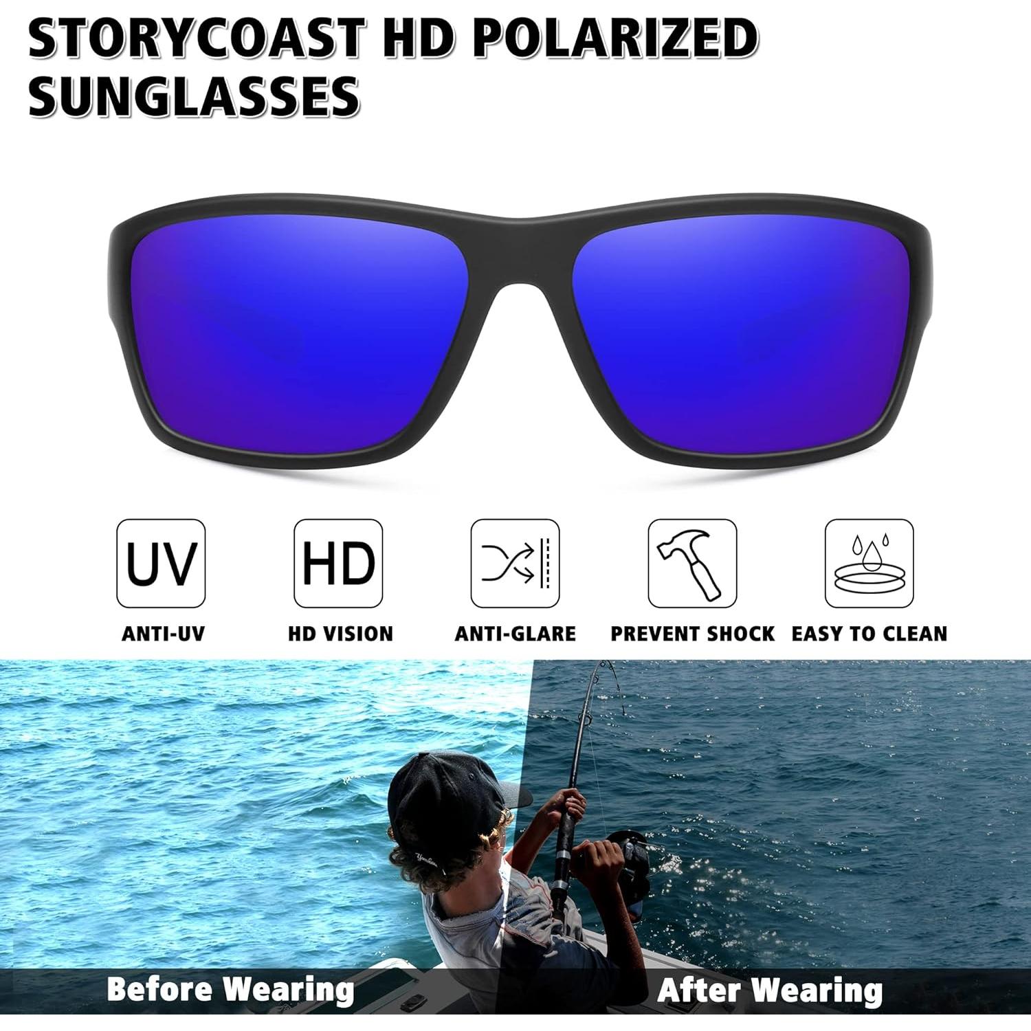 Gafas de sol polarizadas STORYCOAST 2 en 1 para deportes