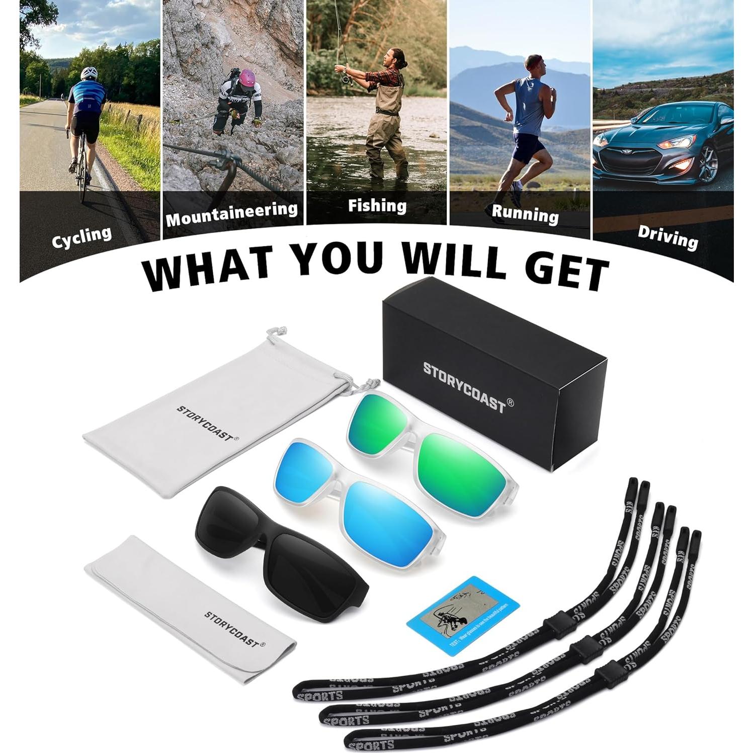 Gafas de sol polarizadas STORYCOAST 3 pack unisex