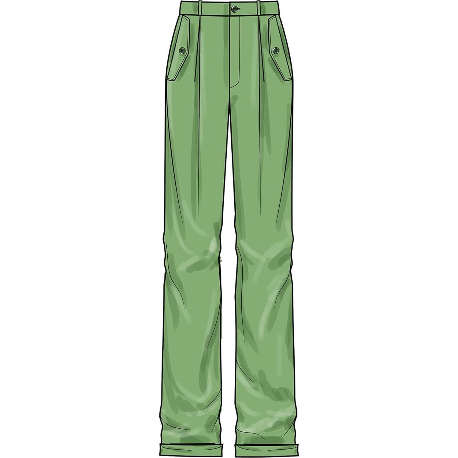 Kit de Patrón de Costura Simplicity S9709 Pantalones y Cortos