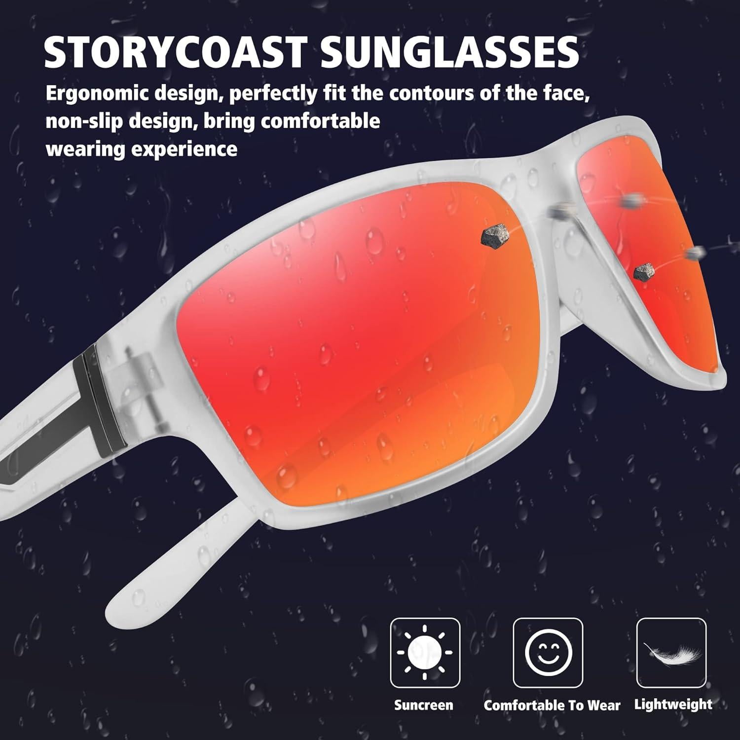 Gafas de sol STORYCOAST polarizadas para ciclismo y deportes