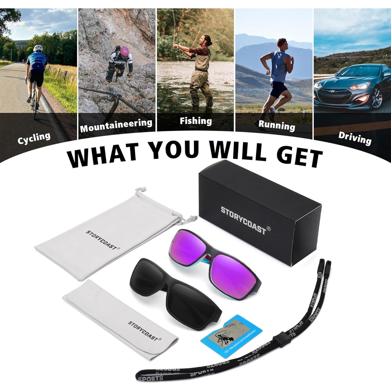 Gafas de sol STORYCOAST polarizadas para ciclismo y deportes