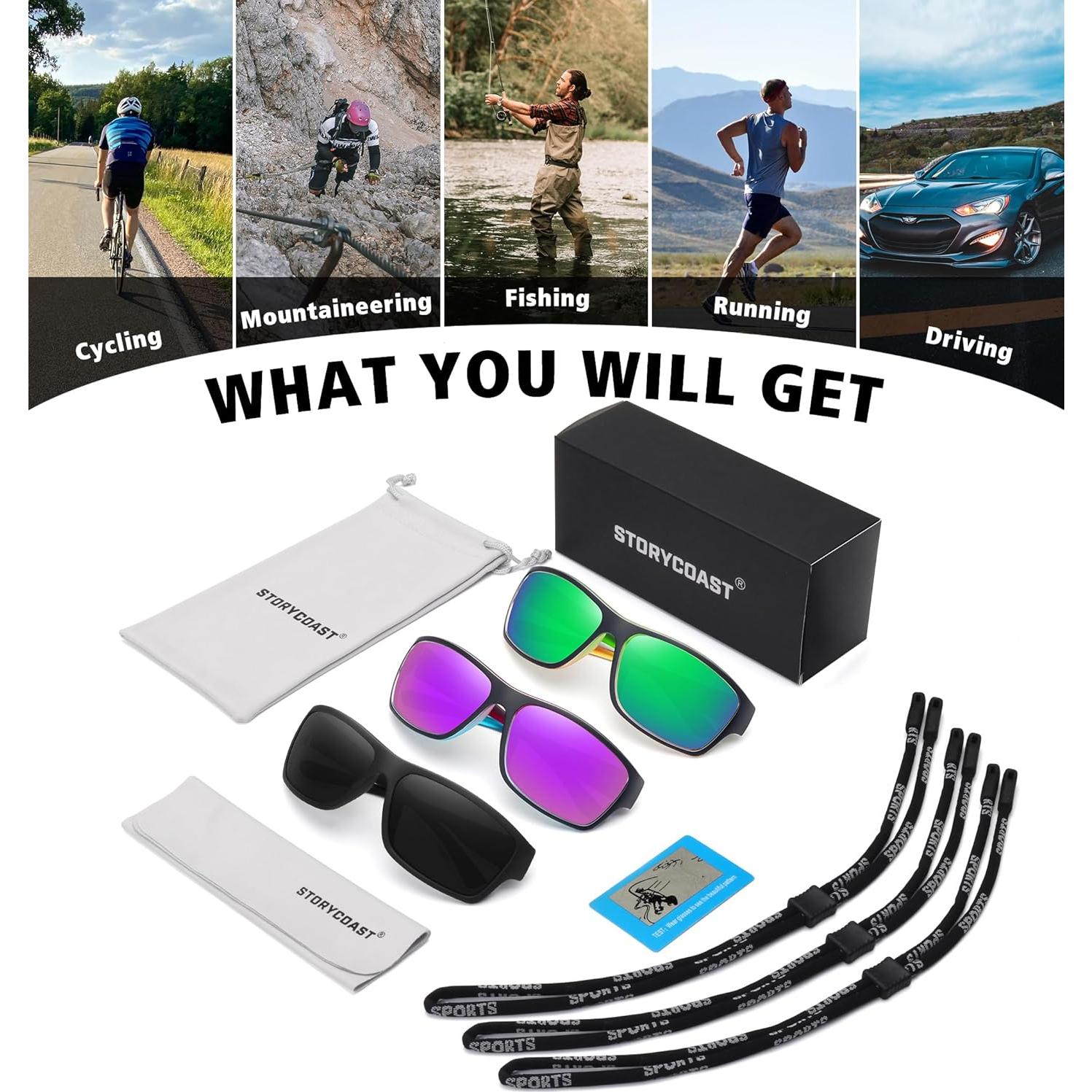 Gafas de sol STORYCOAST polarizadas 3 en 1 para deportes