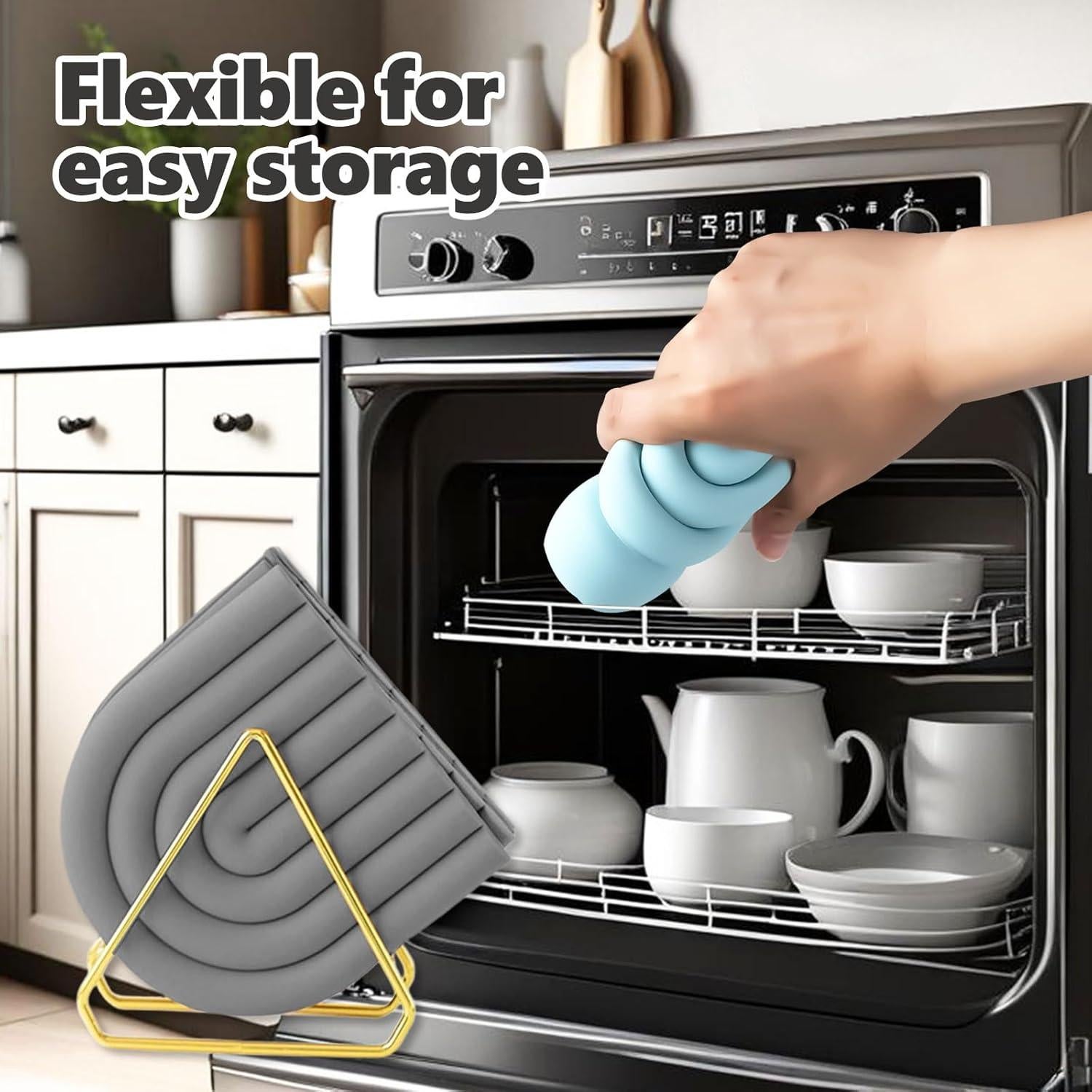 2 Trivets de Silicona CAMENDE Antideslizantes Azul 15cm