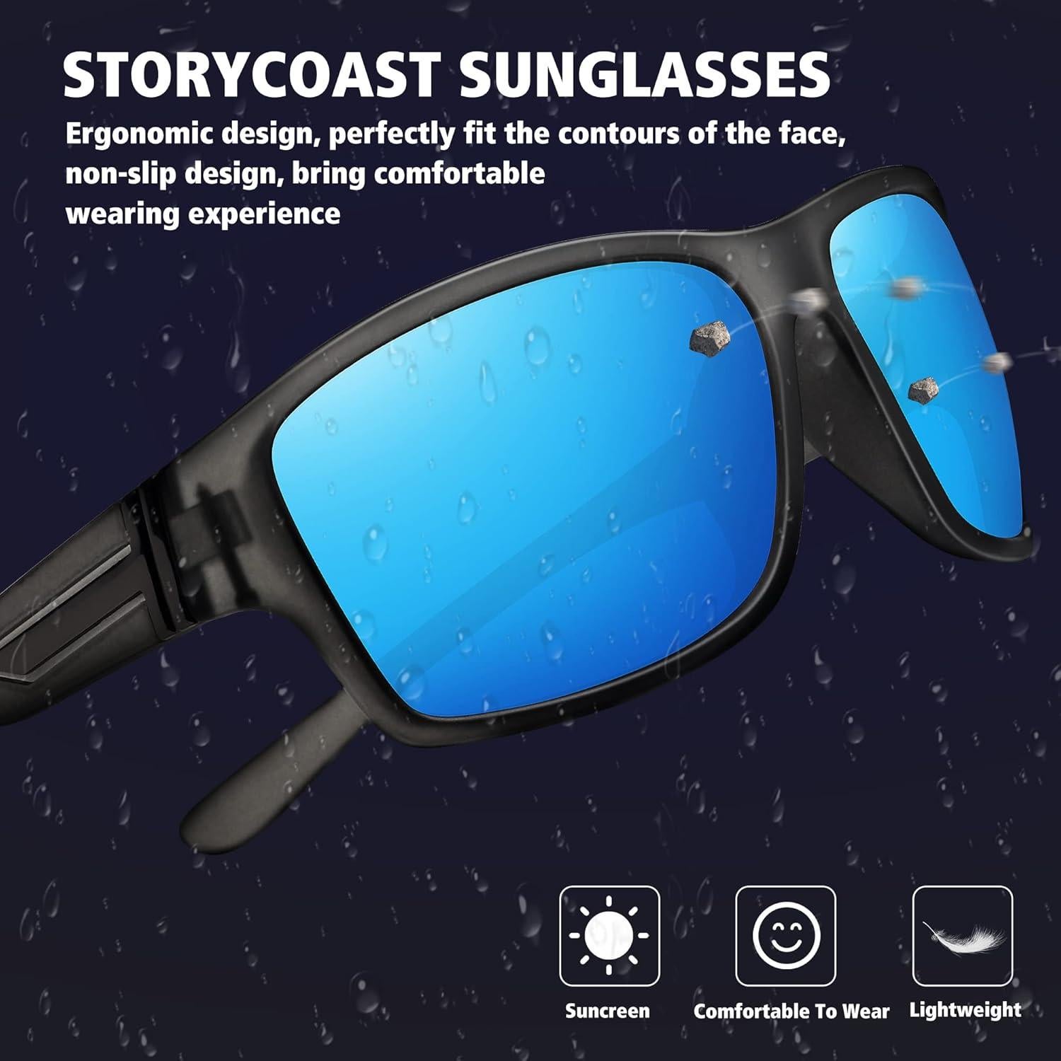 Gafas de sol STORYCOAST polarizadas para ciclismo y deportes
