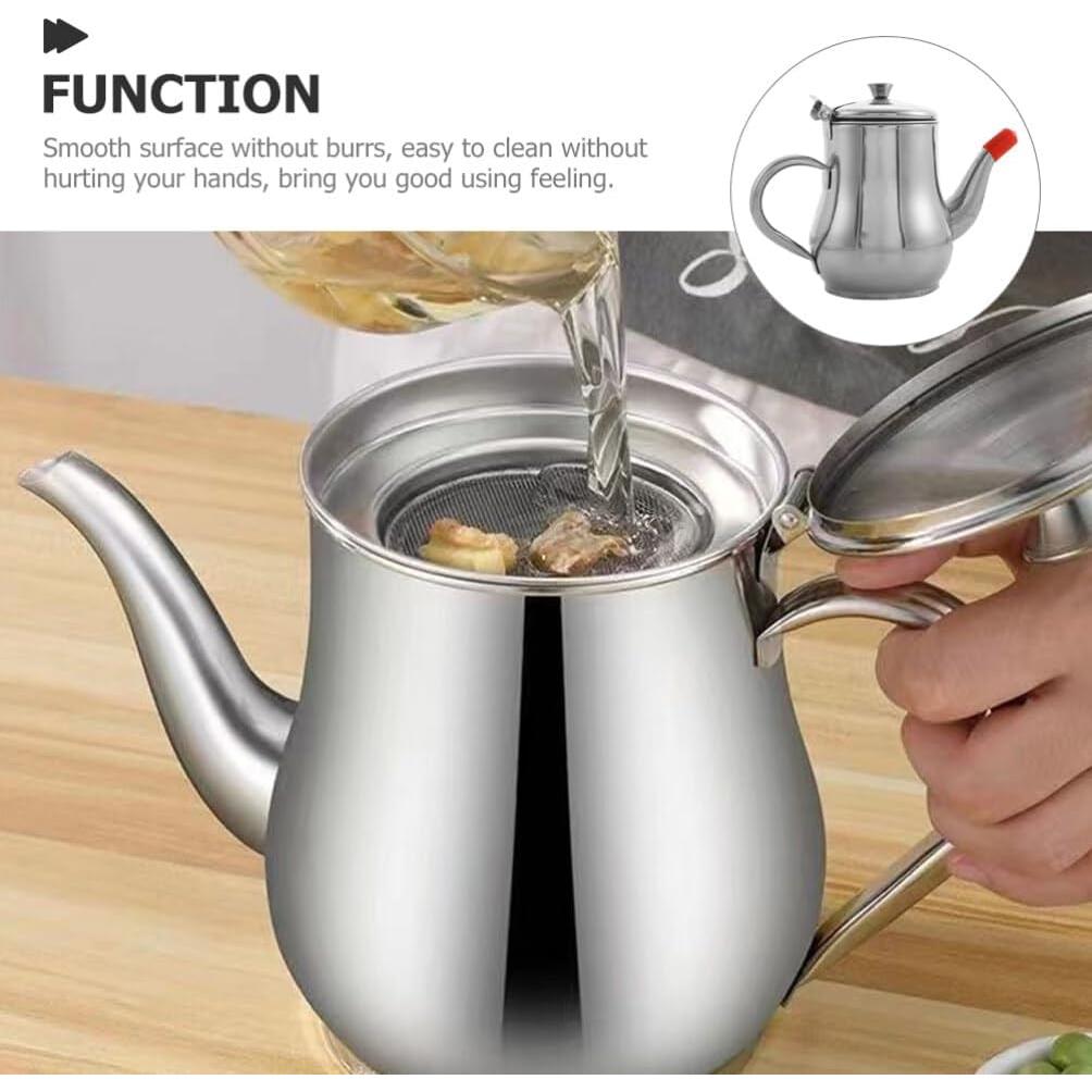 Contenedor de Grasa de Acero Inoxidable UPKOCH 300ml con Filtro