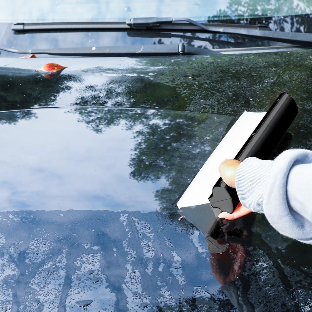 Raspador de Agua Automotriz de Silicona CHANHOO 30 cm Negro