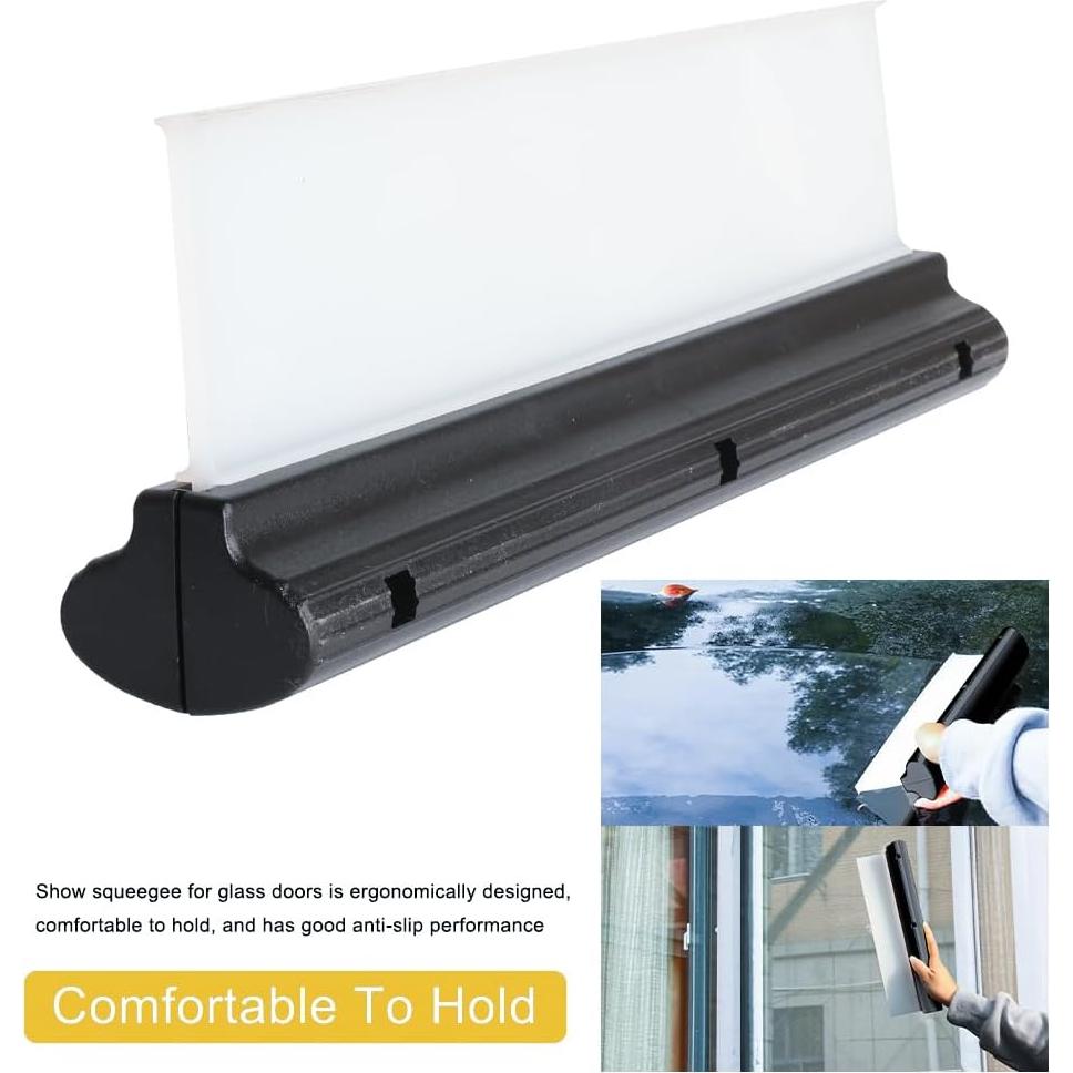 Raspador de Agua Automotriz de Silicona CHANHOO 30 cm Negro