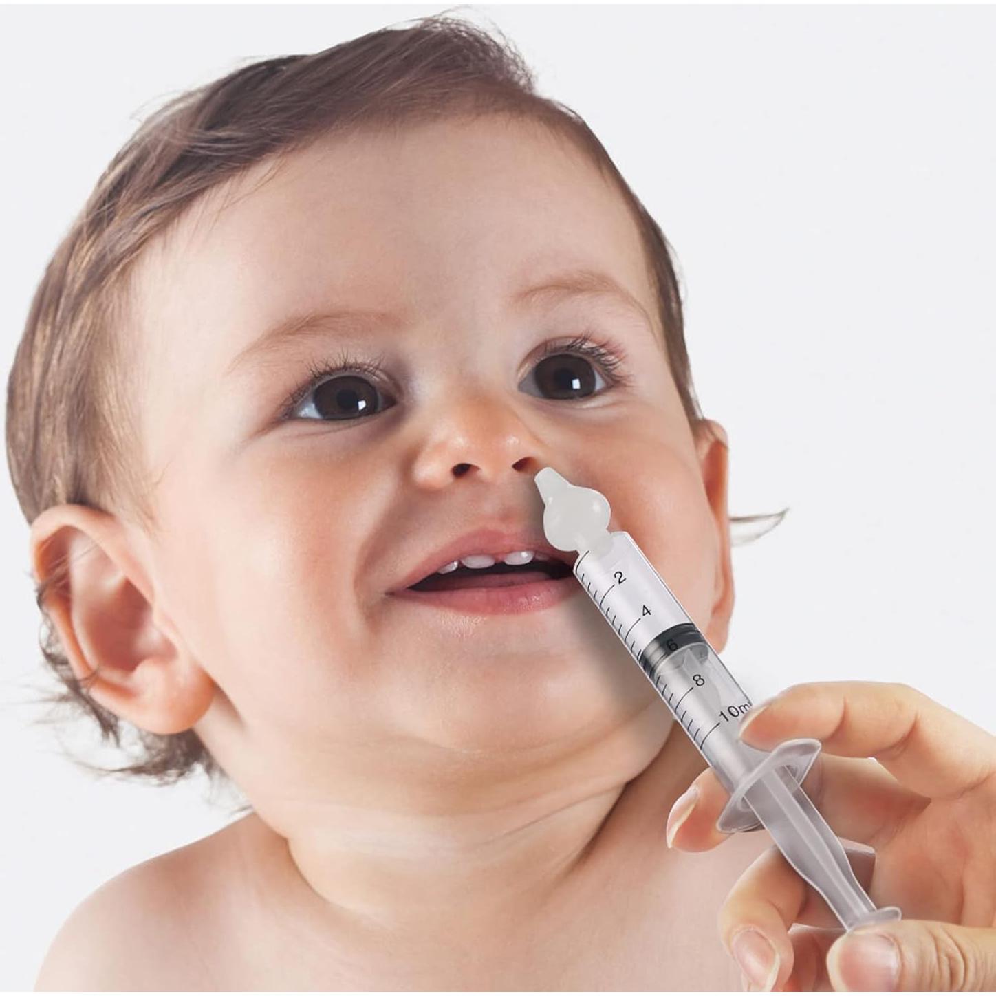 Jeringa Nasal para Bebé Elfzone - 4 Piezas de Silicona 10ml