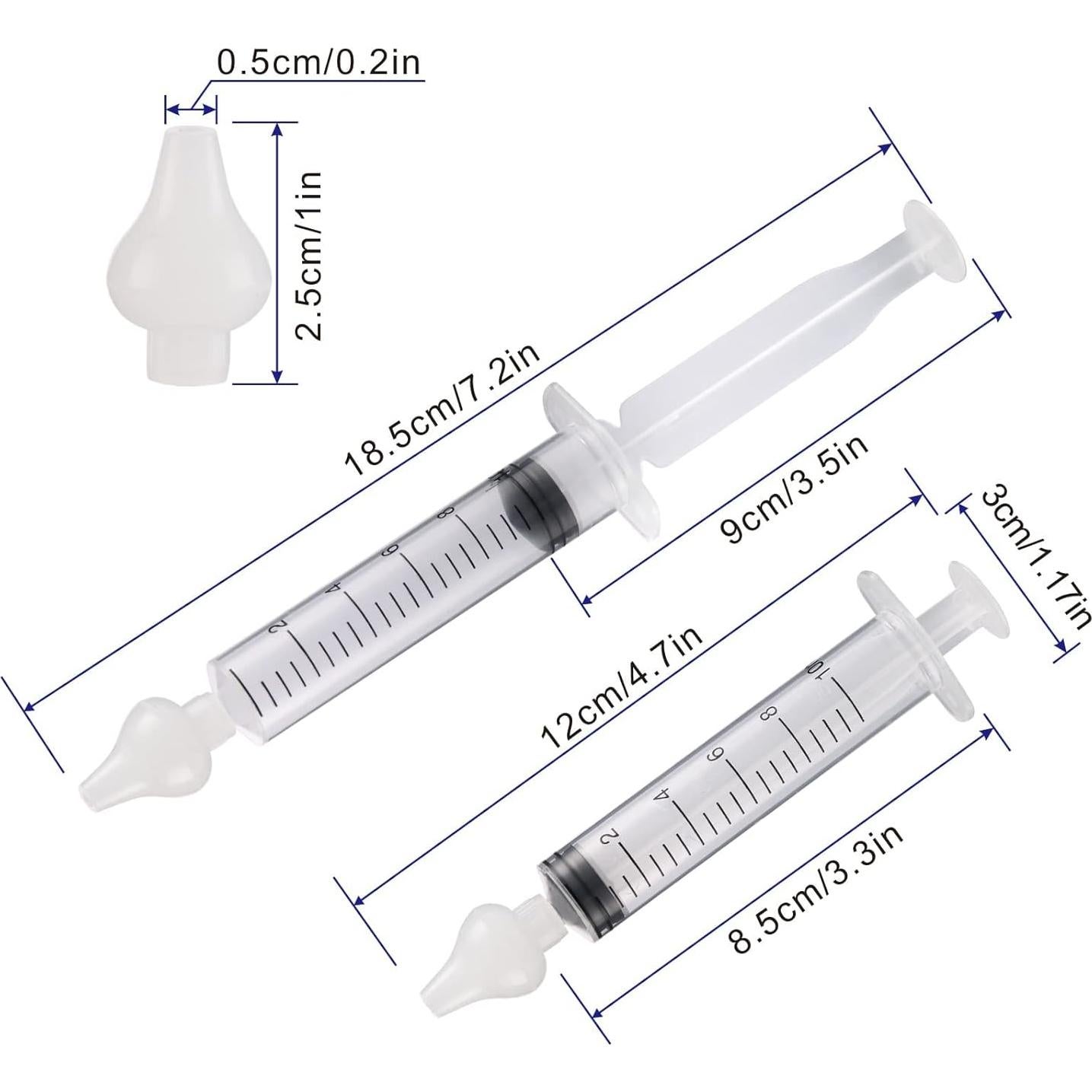 Jeringa Nasal para Bebé Elfzone - 4 Piezas de Silicona 10ml
