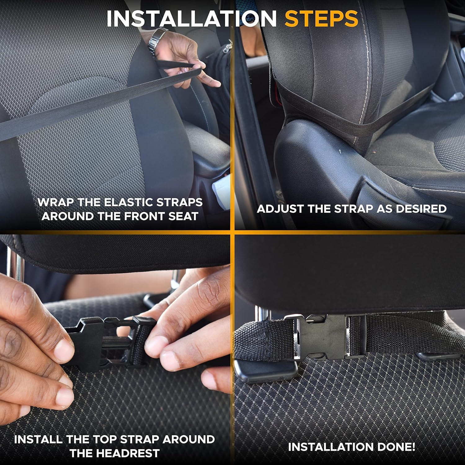 Organizador de Asiento Trasero EcoNour - Protector Impermeable 2 Pzas