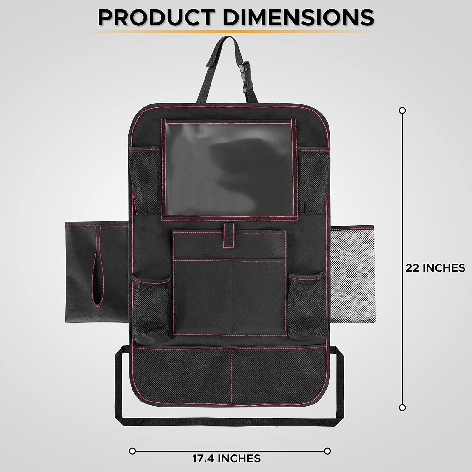 Organizador de Asiento Trasero EcoNour - Protector Impermeable 2 Pzas