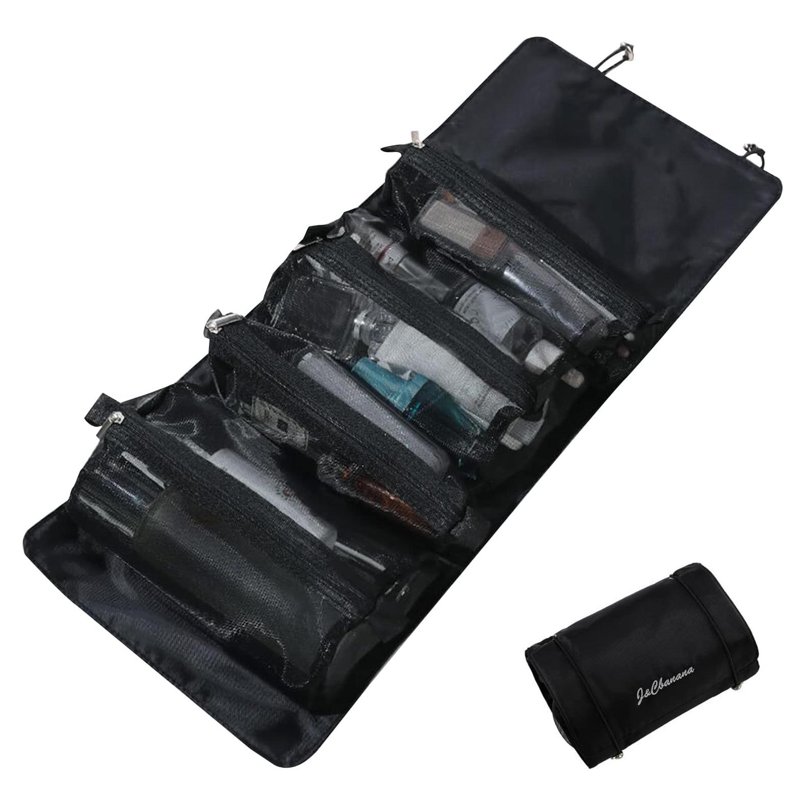 Bolsa de Aseo Desmontable LumiSyne 4 en 1 Negra Impermeable