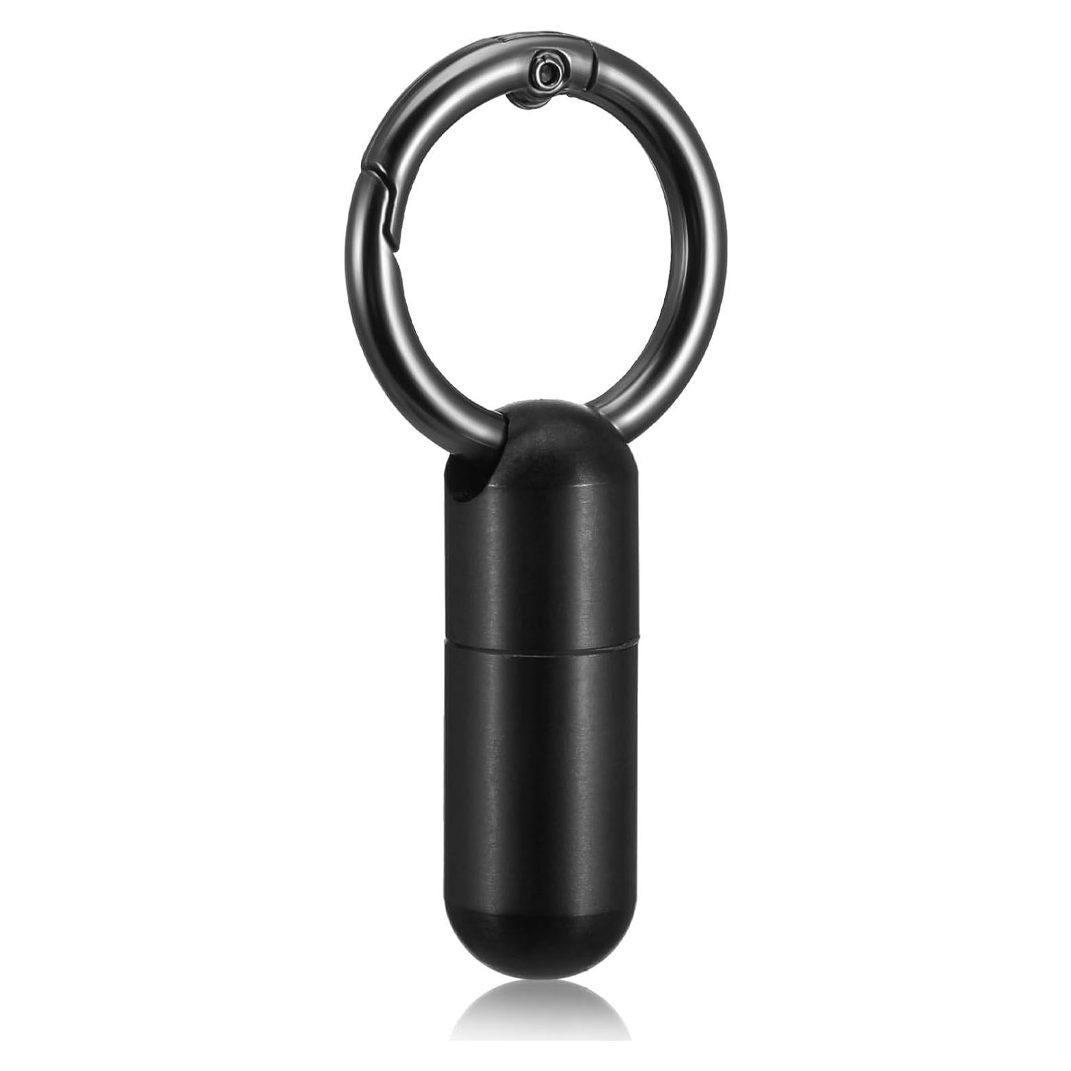 Estuche para Pastillas Ptwola Negro Mini Resistente al Agua