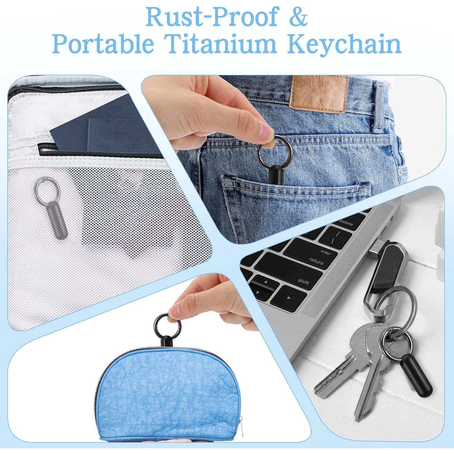 Estuche para Pastillas Ptwola Negro Mini Resistente al Agua