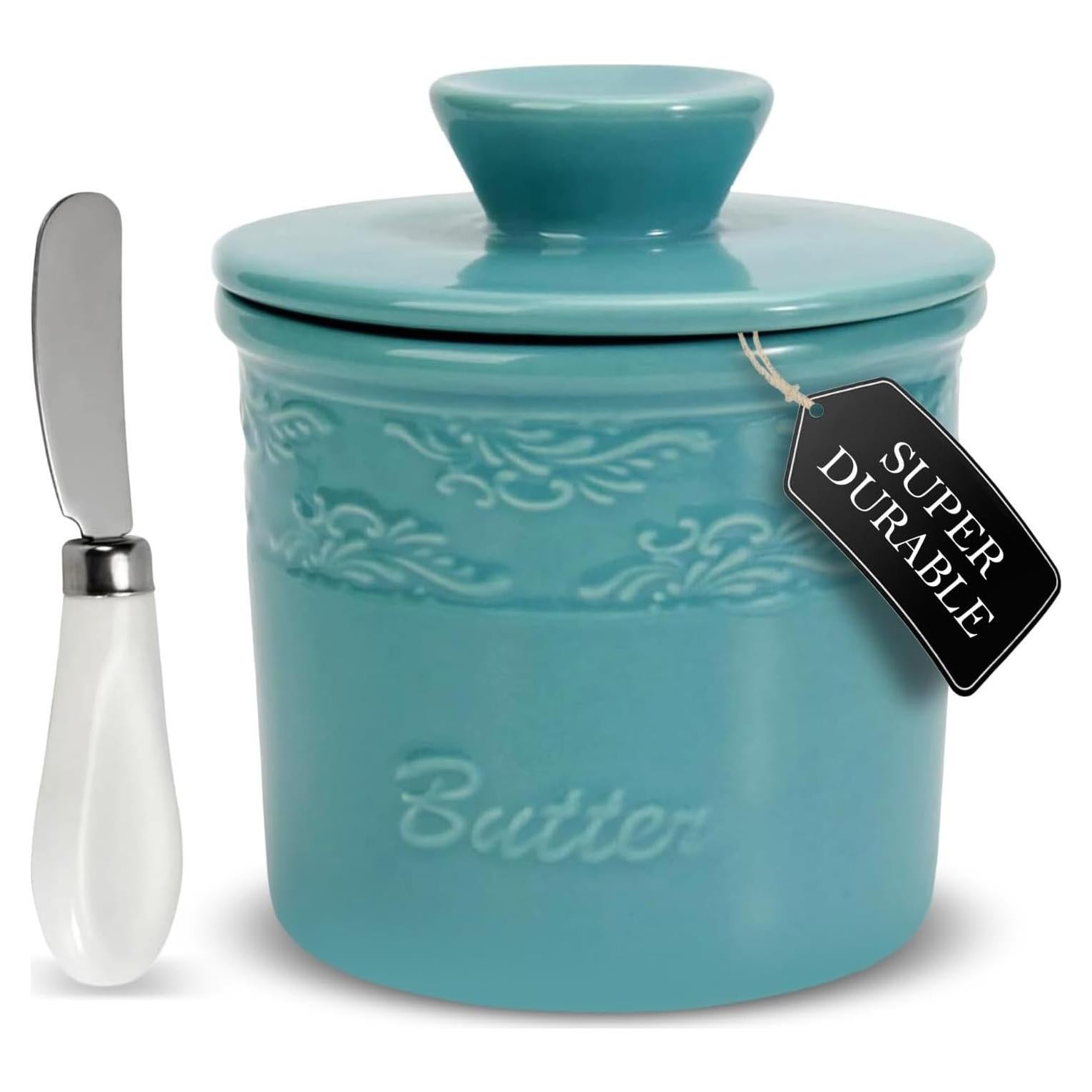 Crock de Mantequilla Francesa Enchante Direct Turquesa 170g