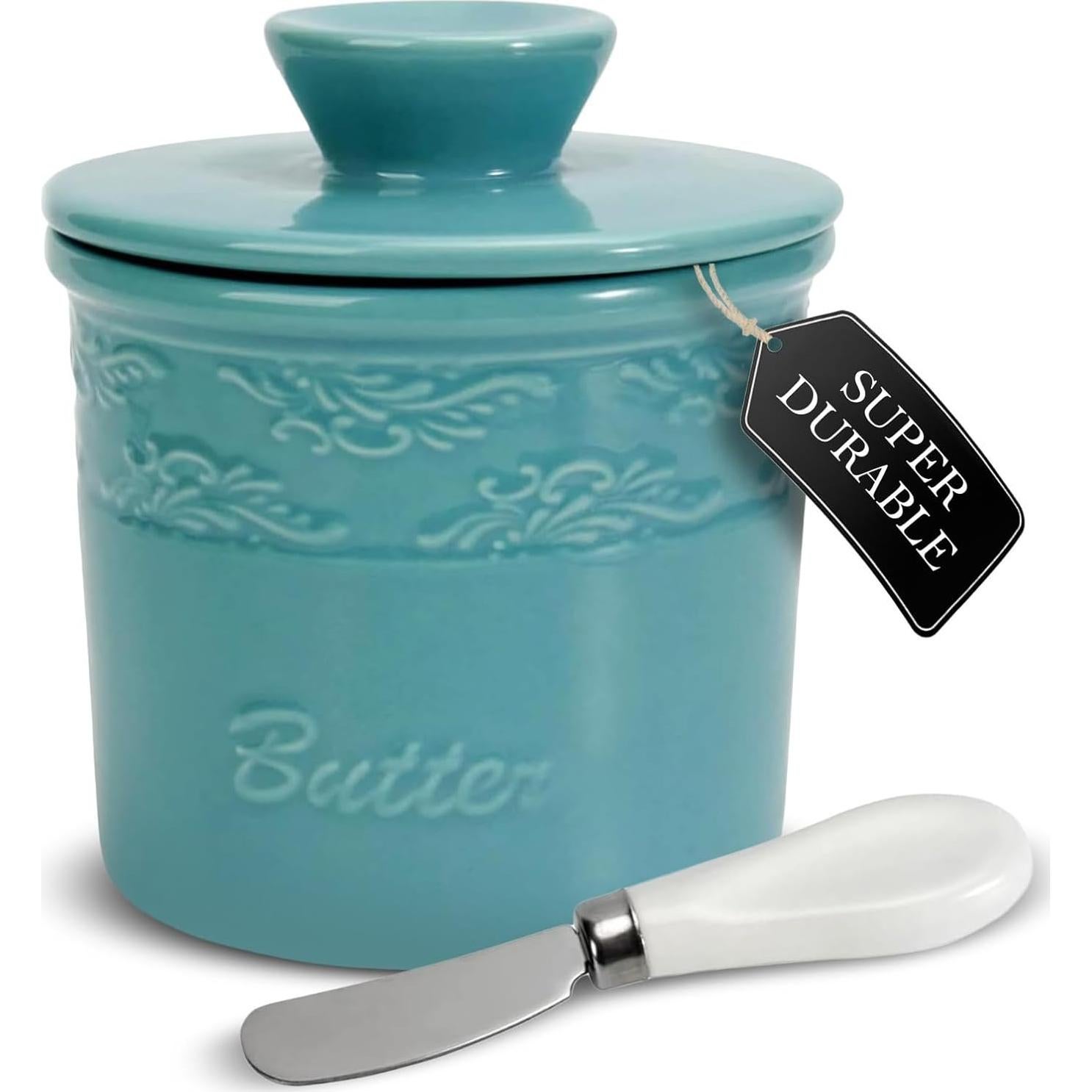 Crock de Mantequilla Francesa Enchante Direct Turquesa 170g