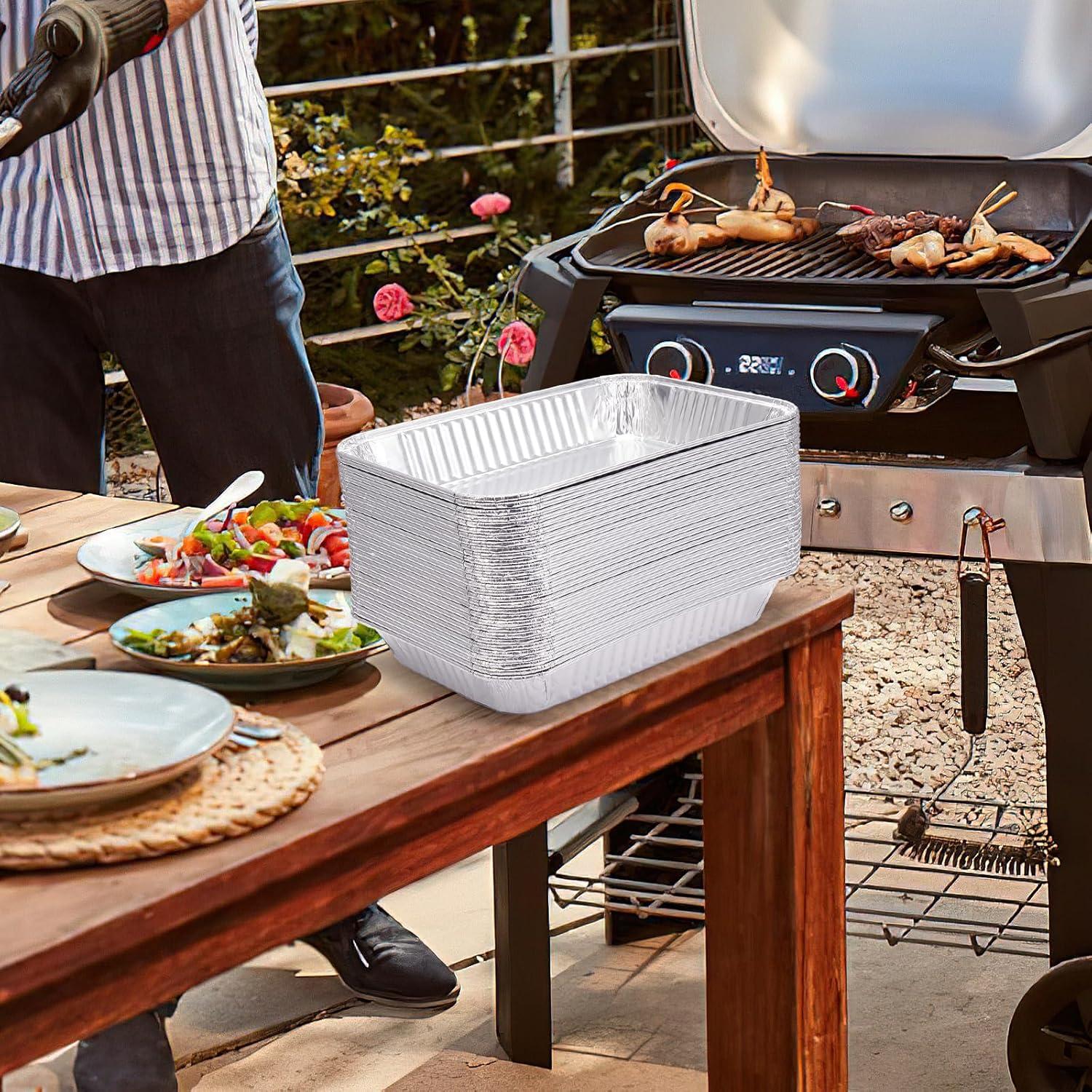 Paquete de 20 bandejas de goteo desechables Sageme para Weber