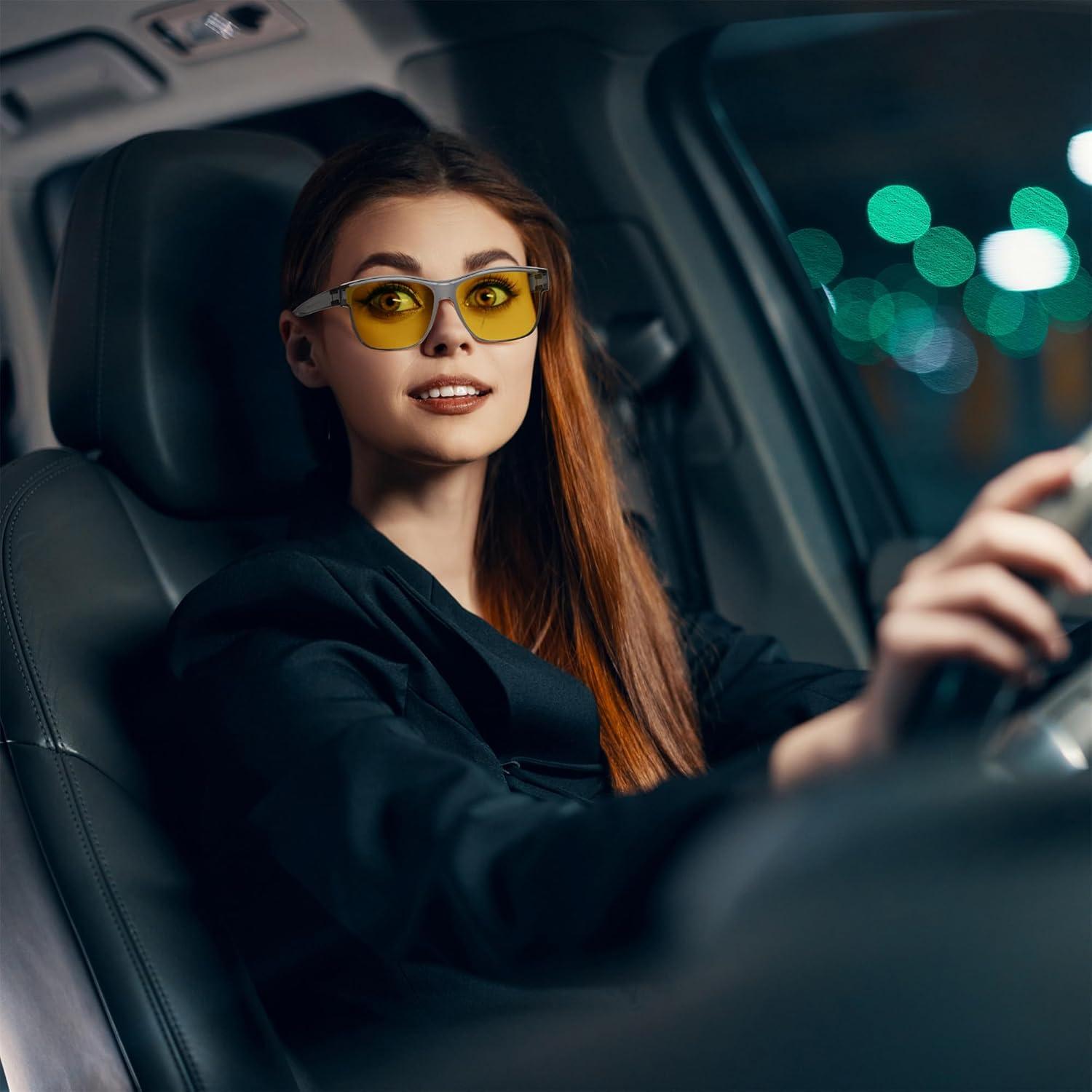 Gafas de Conducción FEISEDY Polarizadas Nocturnas 60mm