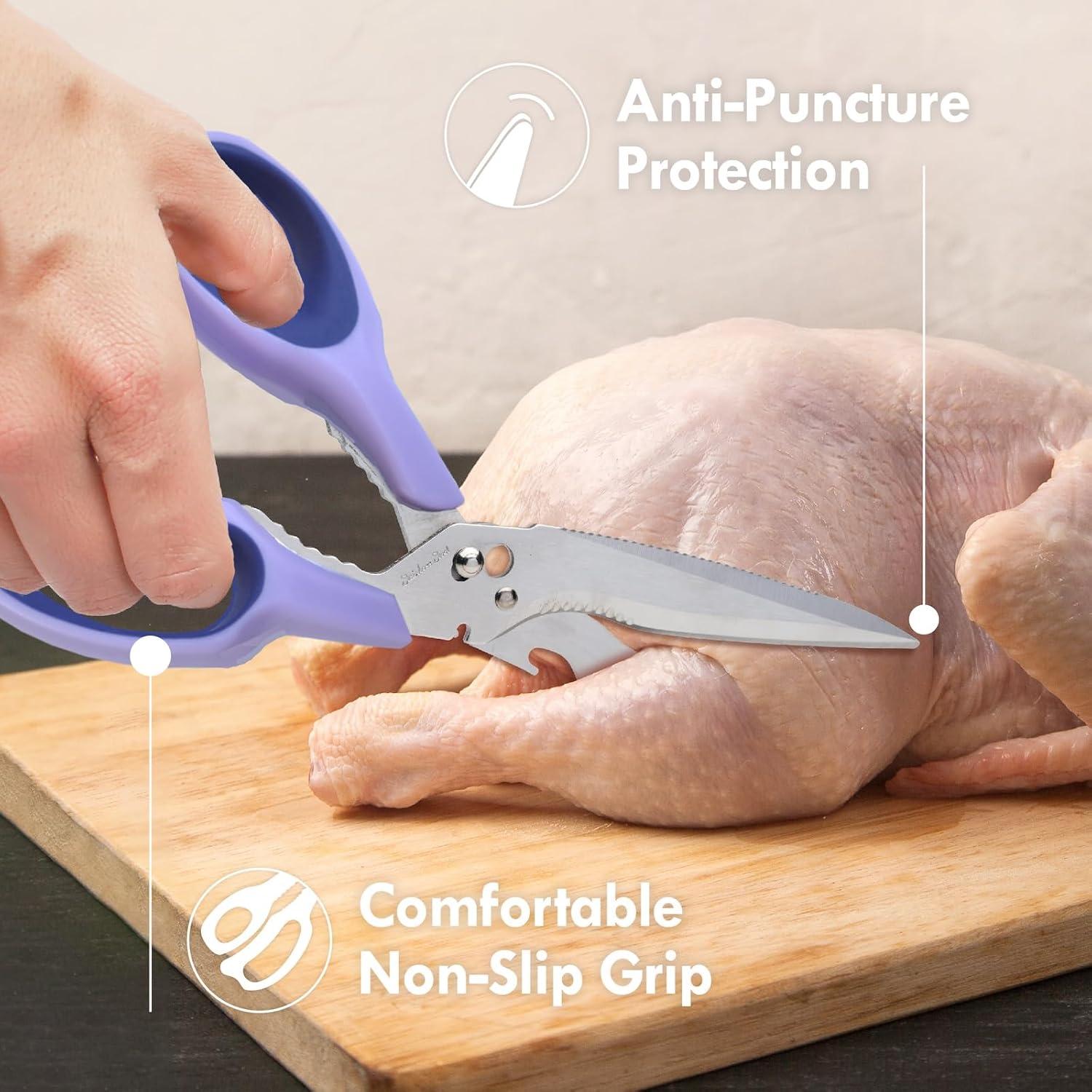 Tijeras de cocina ZHI JEN 23.1 cm acero inoxidable multiusos