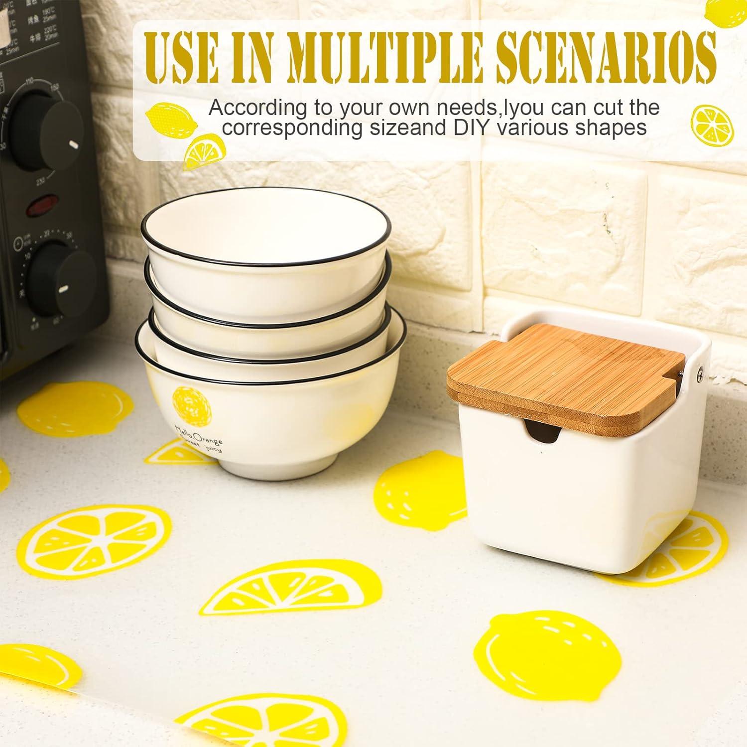 Forros de Refrigerador Cunhill 8 Pcs Limón 45x30 cm Lavables