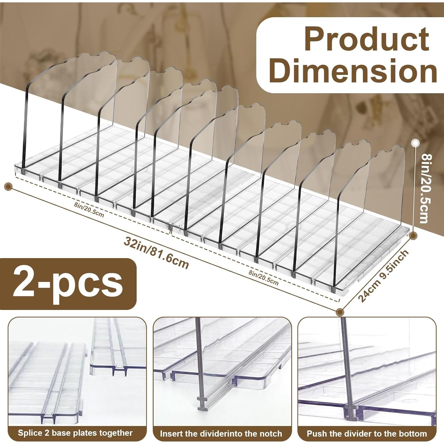 Organizador de Bolsos VERONLY 10 Capas Acrílico Transparente