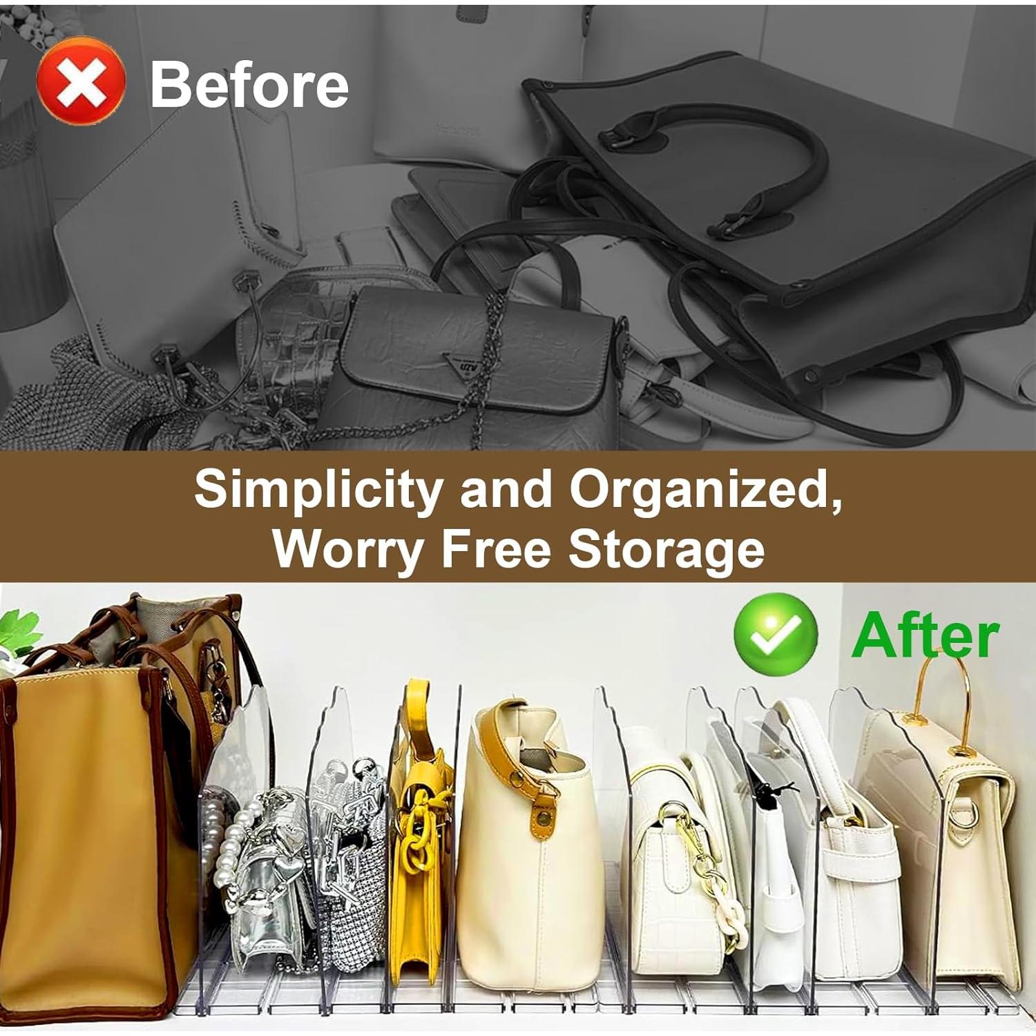 Organizador de Bolsos VERONLY 10 Capas Acrílico Transparente