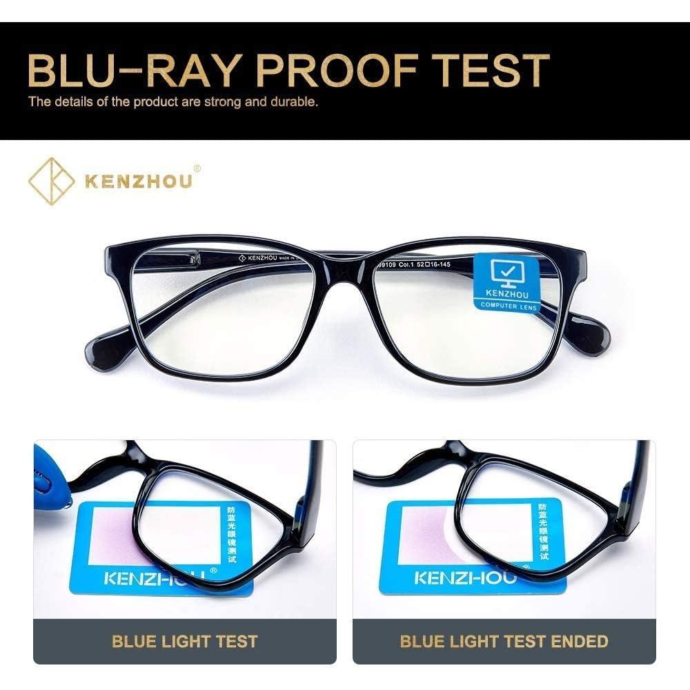 Gafas K KENZHOU Bloqueo Luz Azul Unisex C3/C7 Lentes Transparentes