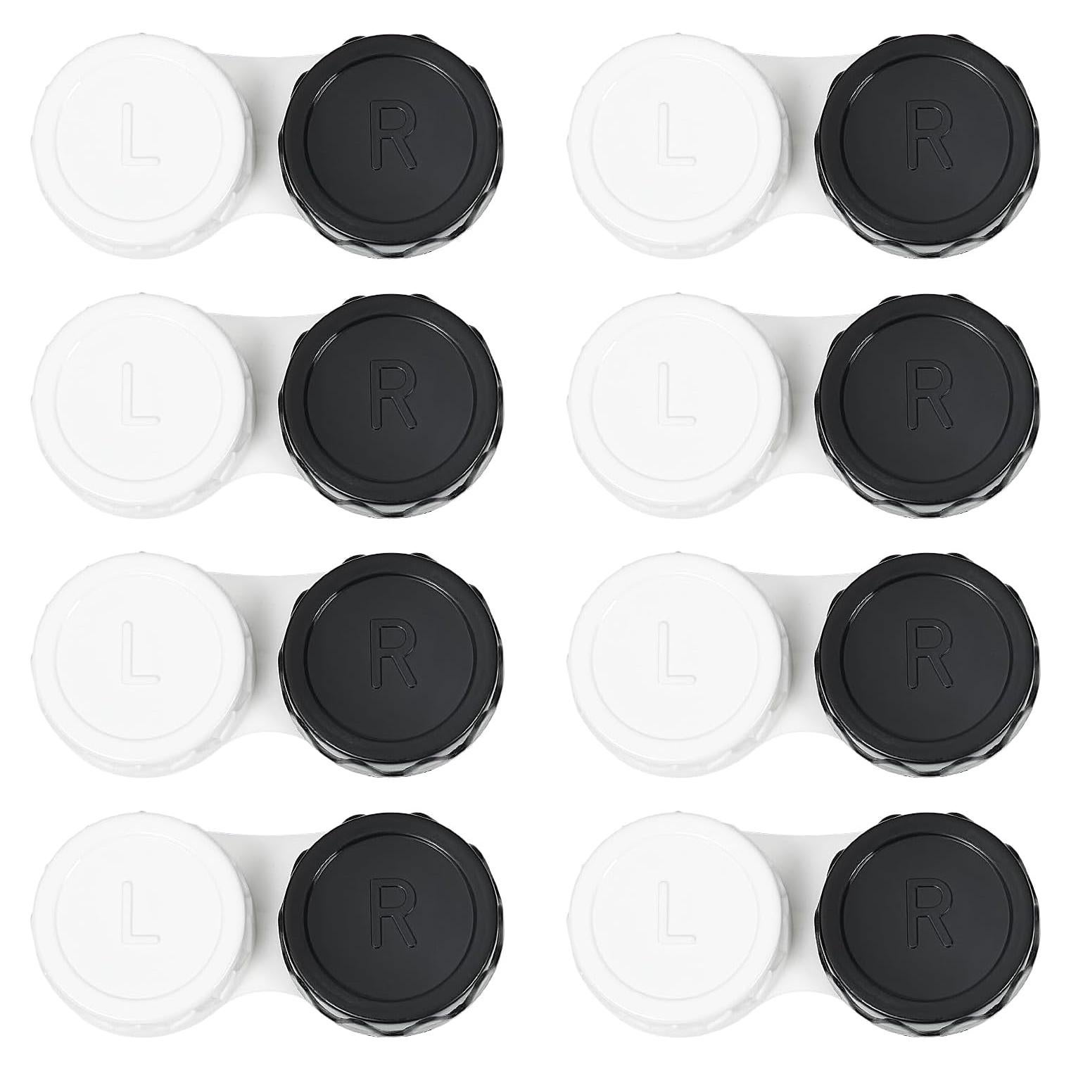 Paquete de 8 Estuches para Lentes de Contacto Dhoptical Negros