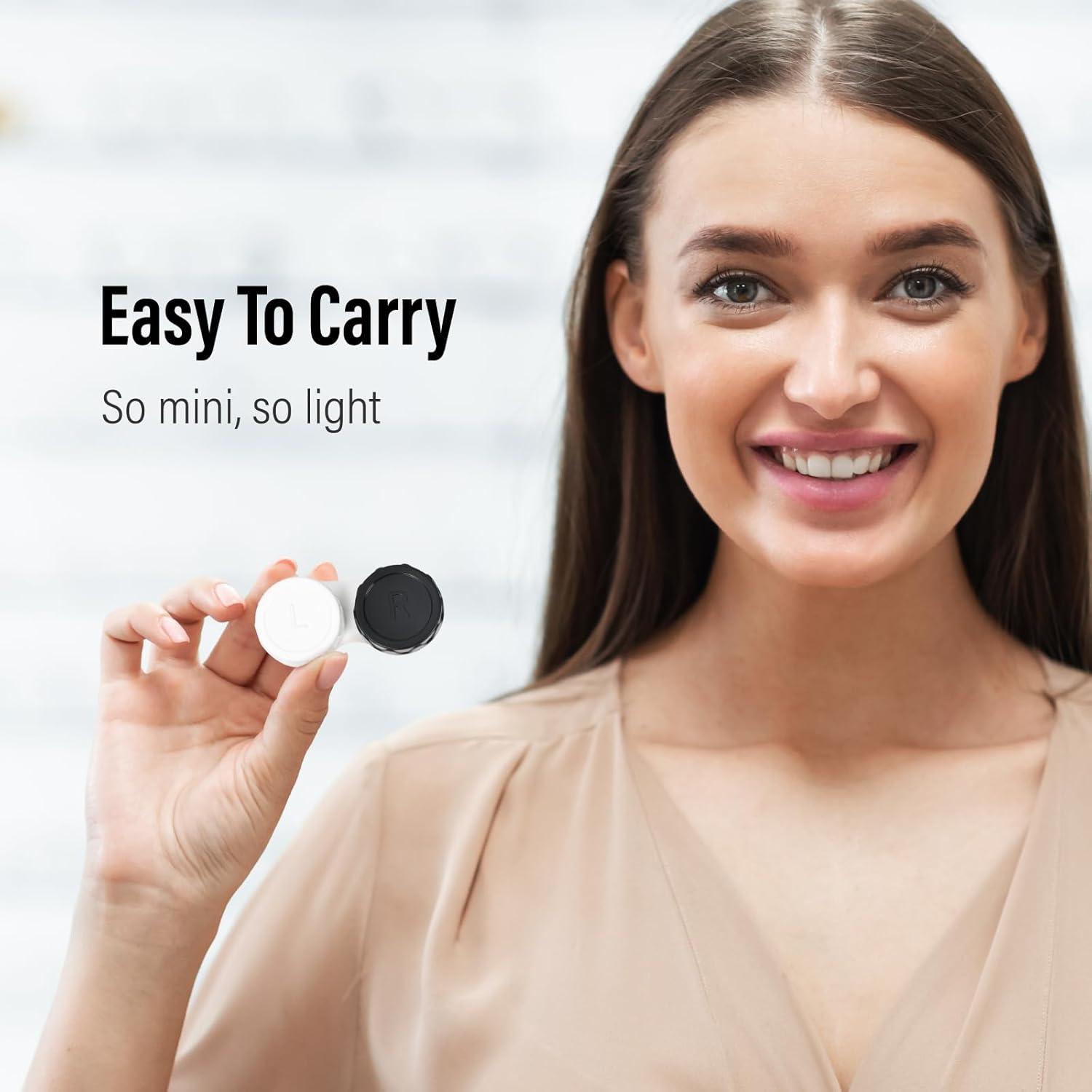 Paquete de 8 Estuches para Lentes de Contacto Dhoptical Negros