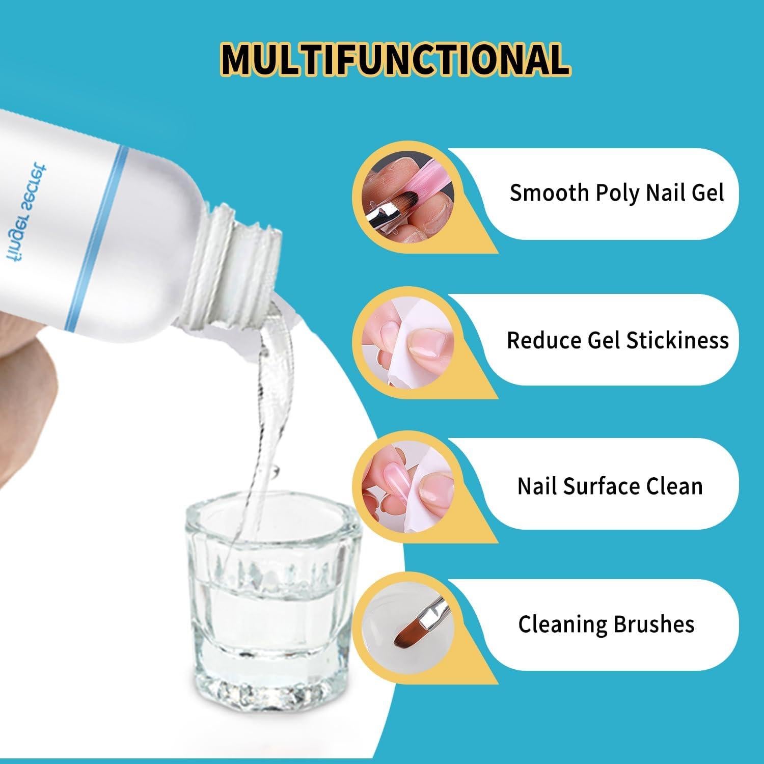 Kit de Solución Deslizante BEVINAS 236.6 ml para Uñas 2PCS