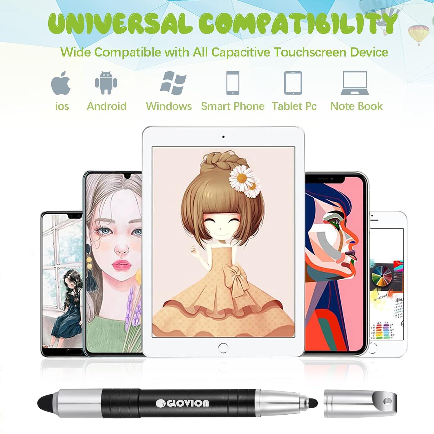 Lápiz Stylus Capacitivo Glovion para iPad y iPhone - Negro