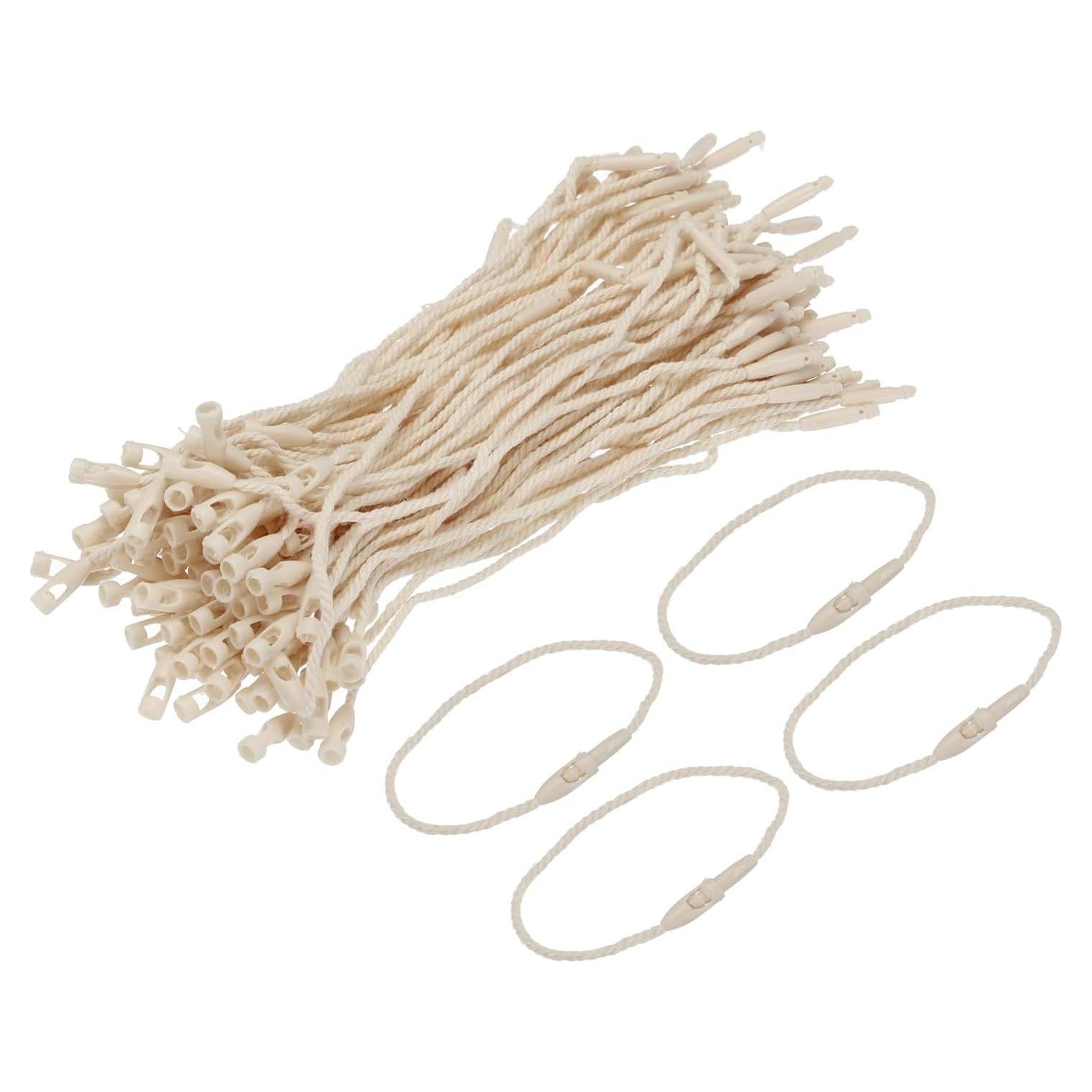 Cuerda de Etiqueta Colgante MECCANIXITY 120mm Beige - Paquete de 100
