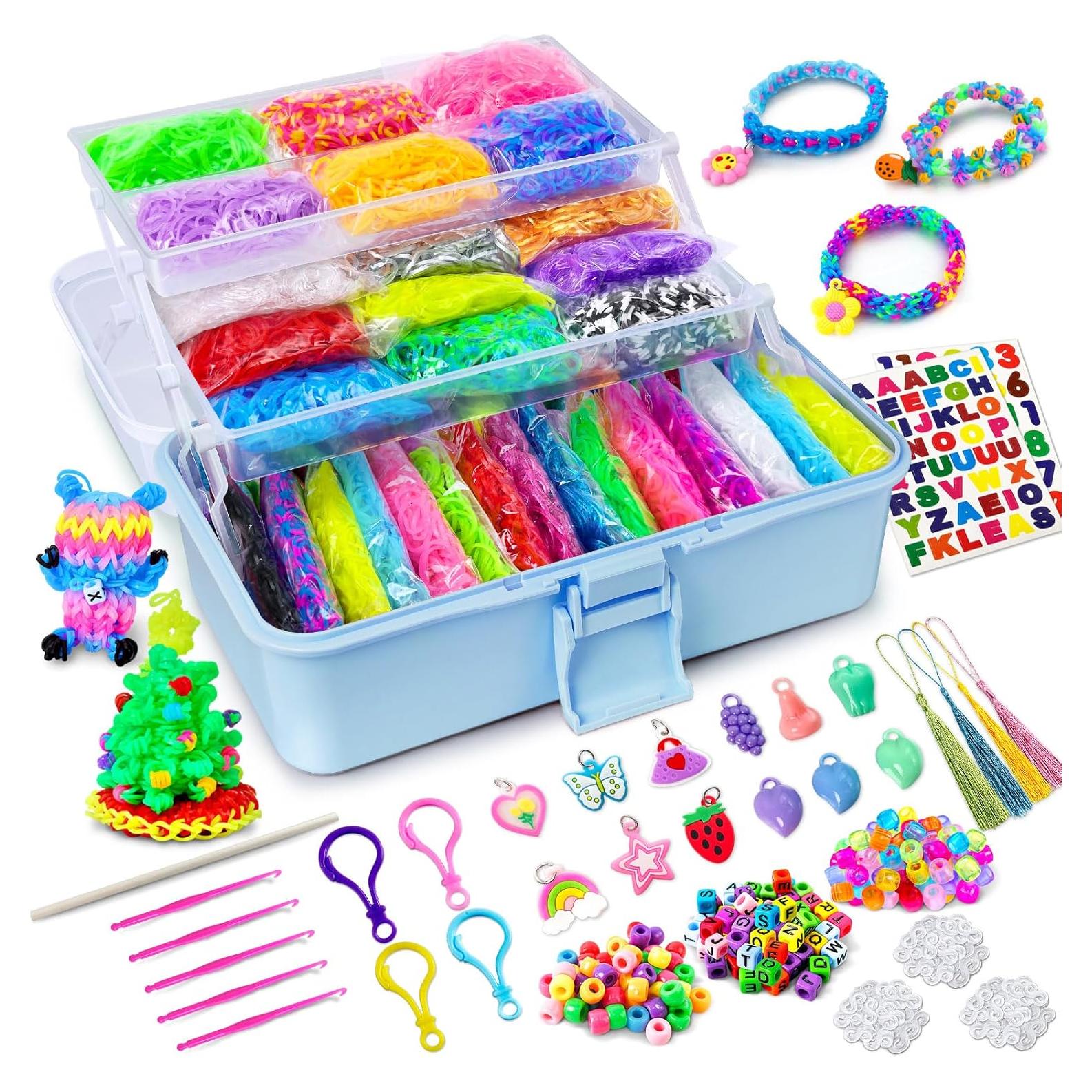 Kit de Pulsera de Goma ROSHUKG 45 Colores con Estuche