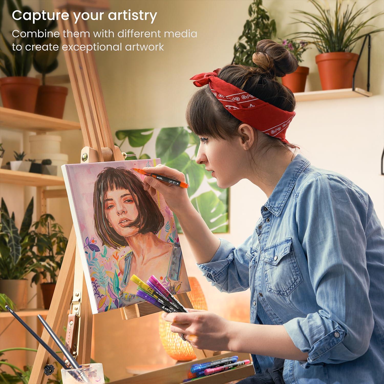 Set de 40 Marcadores de Pintura Acrílica Arteza Multicolor