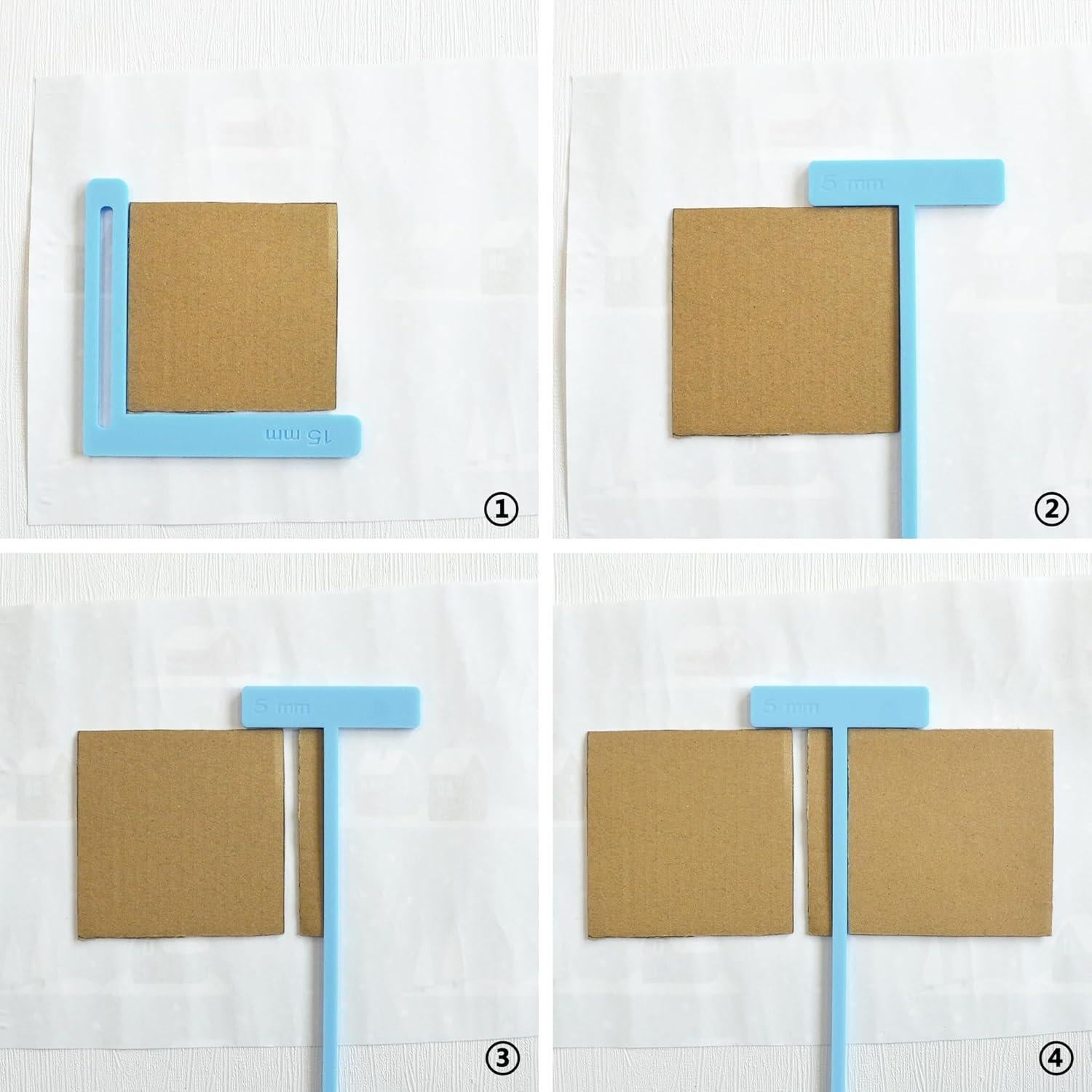 Kit de Herramientas de Encuadernación UPTTHOW 6 Piezas Azul