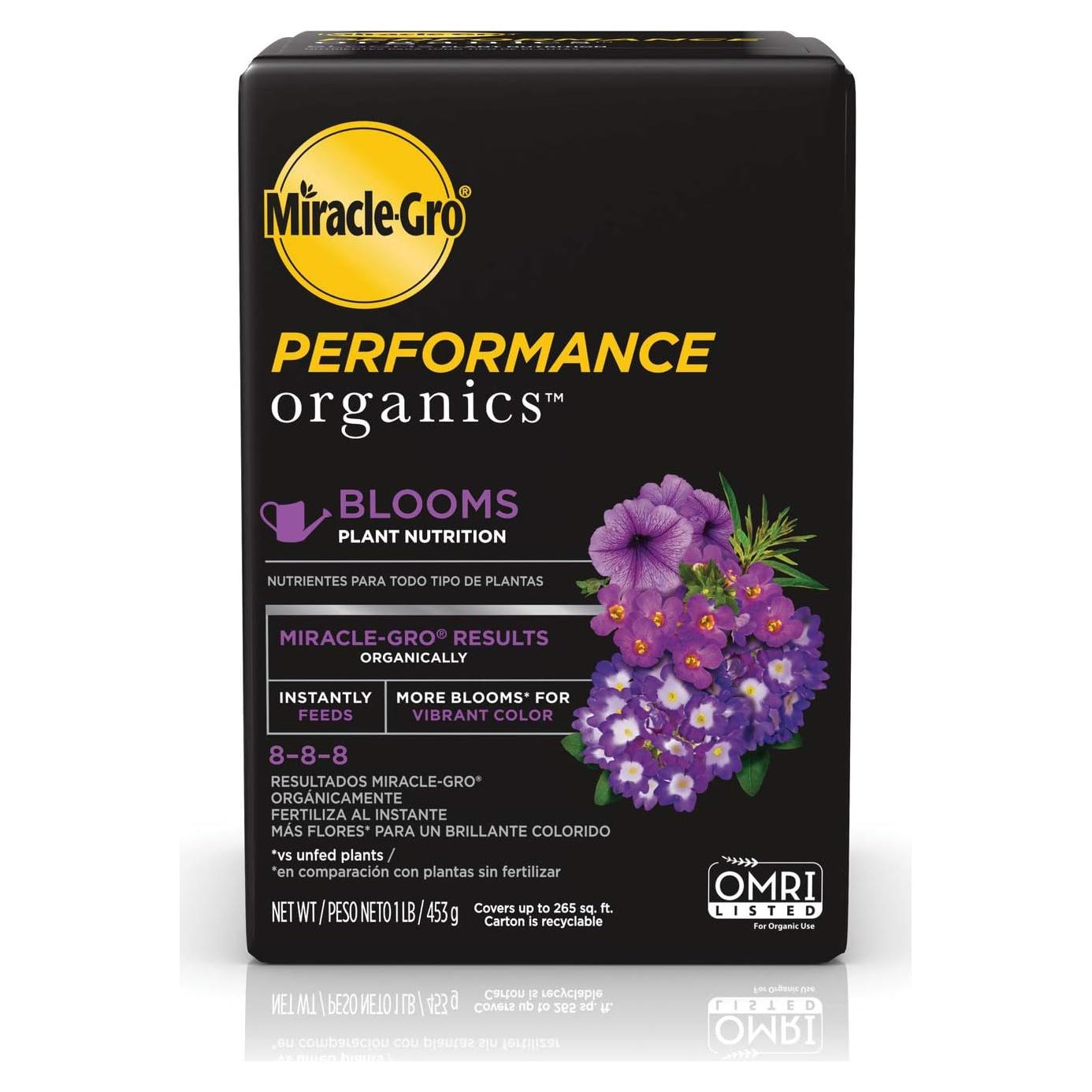 Alimento para Plantas Miracle-Gro 0.45 kg - Nutrición Floral Orgánica