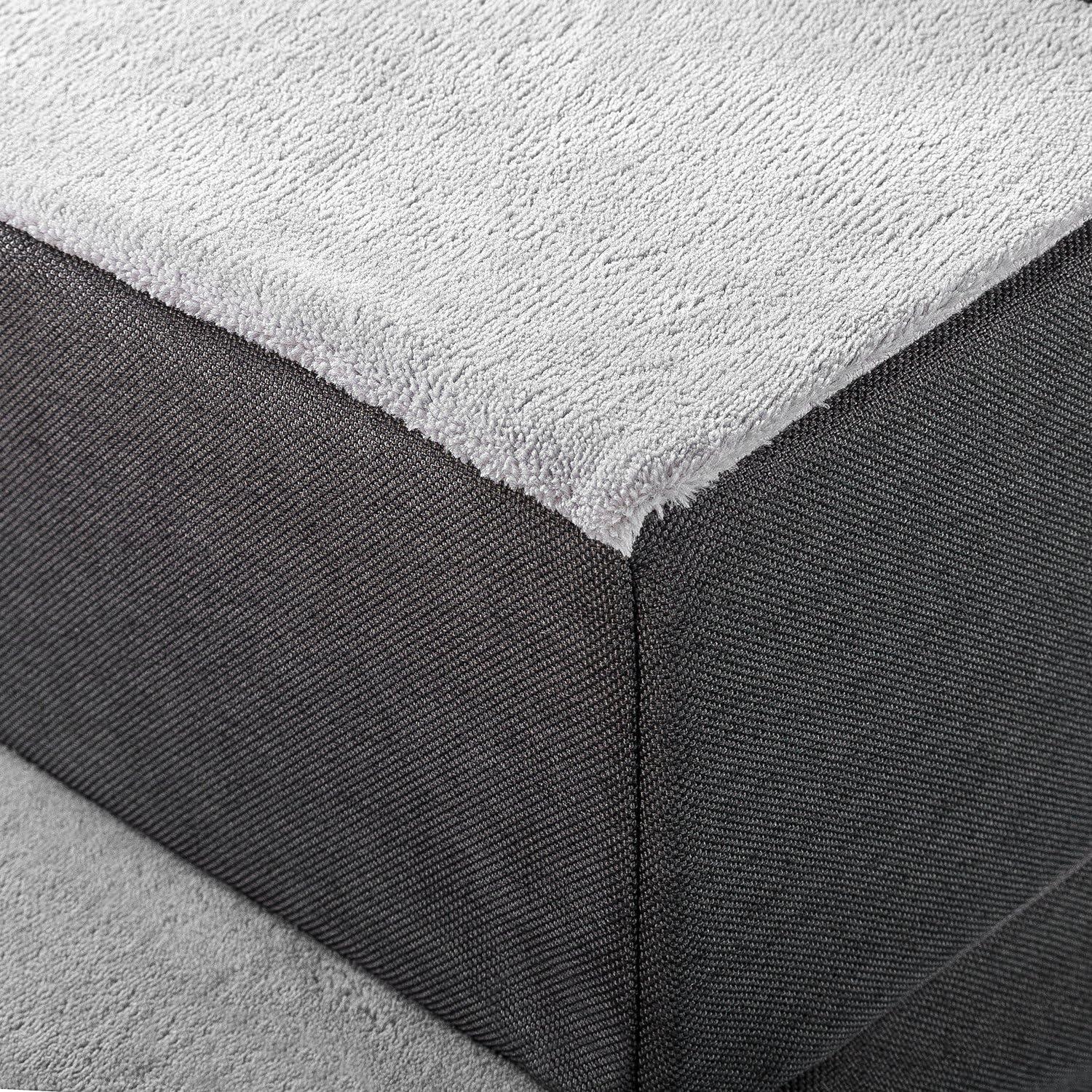 Escalera para Mascotas ZINUS 2 Pasos Pequeña Gris 35.56x43.18cm