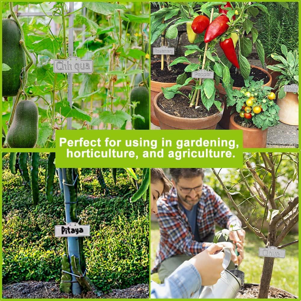 Etiquetas de Plantas de Aluminio TCYPUHL 100 Pcs Impermeables