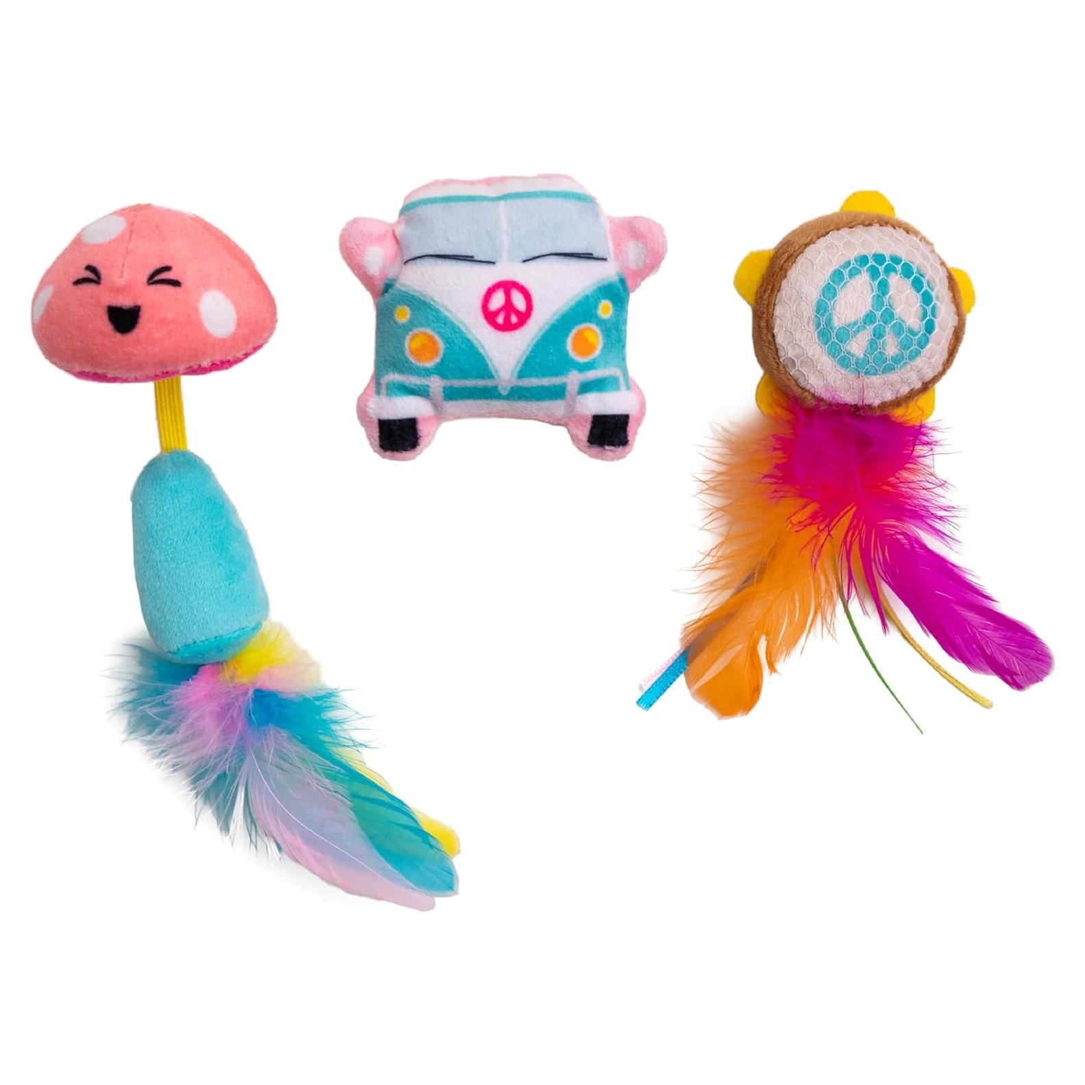 Juguetes Interactivos para Gatos Catstages 3 Paquete Catnip